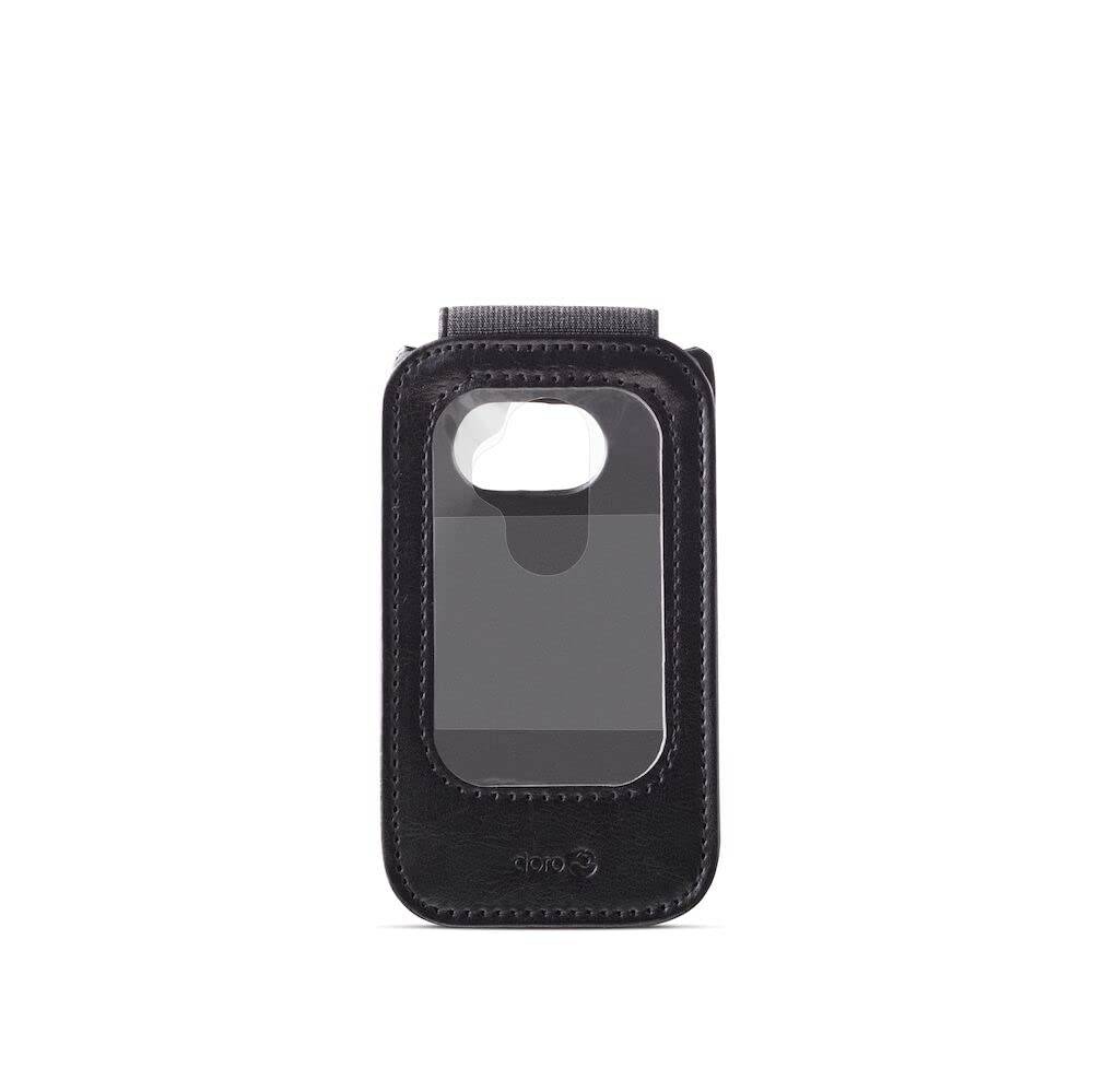Doro Ledertasche L20 L30 2800 2820 2880 E20 E22 E30 Schwarz