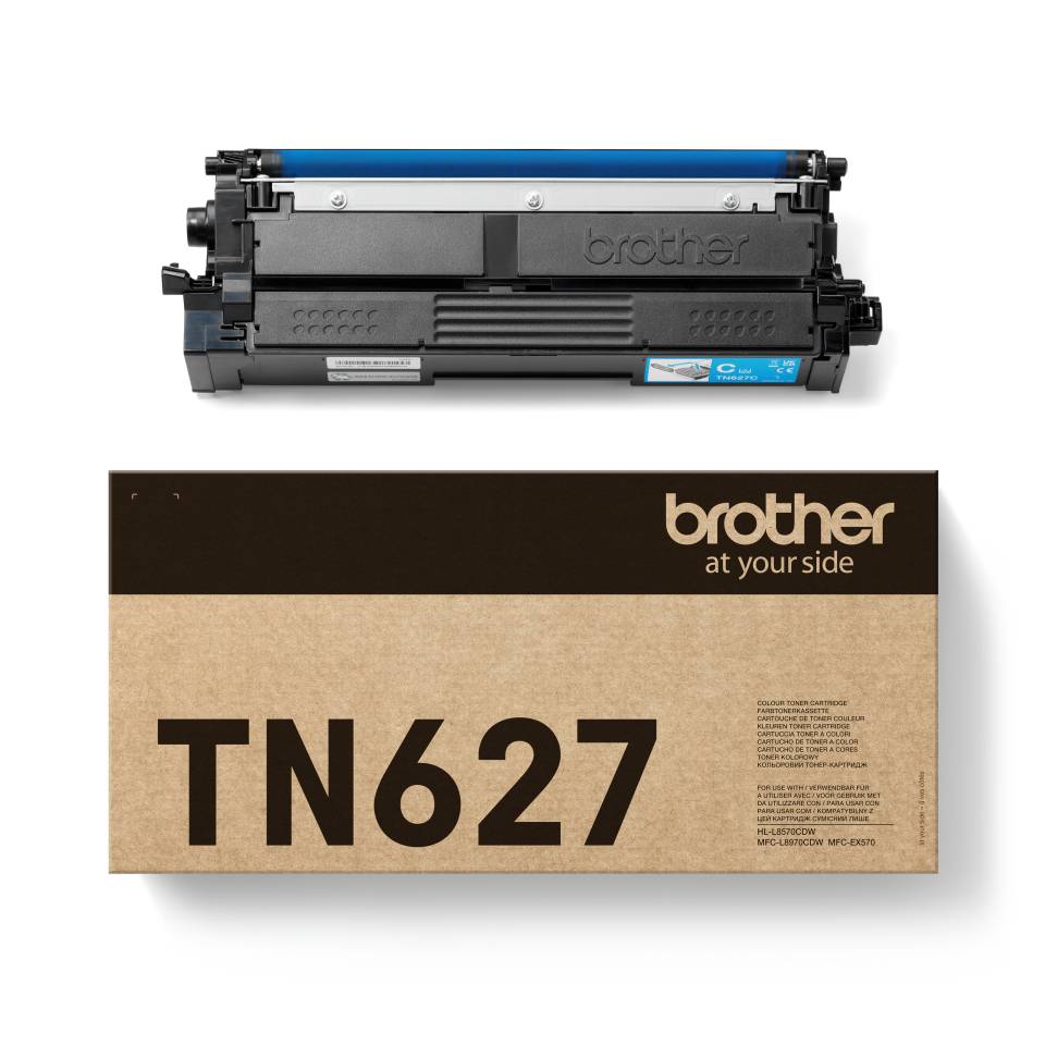 Brother TN-627C Ultra High Yield Cyan Toner Cart Tonereinheit Cartridge. Prints 10000