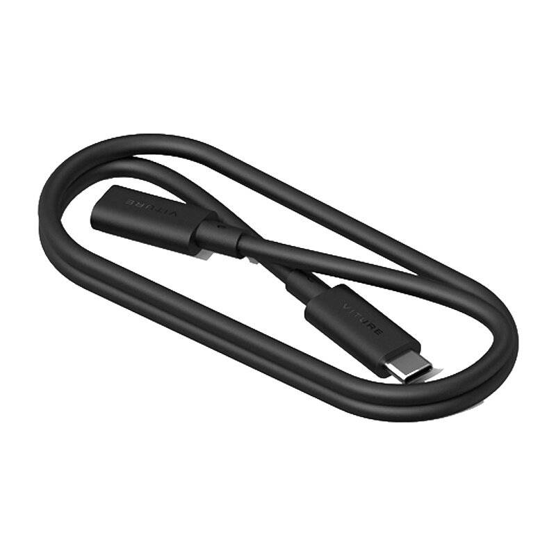 VITURE (USB 3.2 Gen1) USB-C-Stecker auf USB-C-Buchse Verlängerungskabel (schwarz) 50 cm