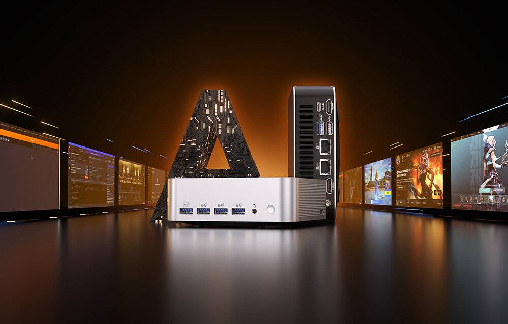 GEEKOM - GMA9MAXAI9HX370-321- - GEEKOM A9MAX AMD AI 9 HX 370 (DDR5 32G +Gen4 1T/W