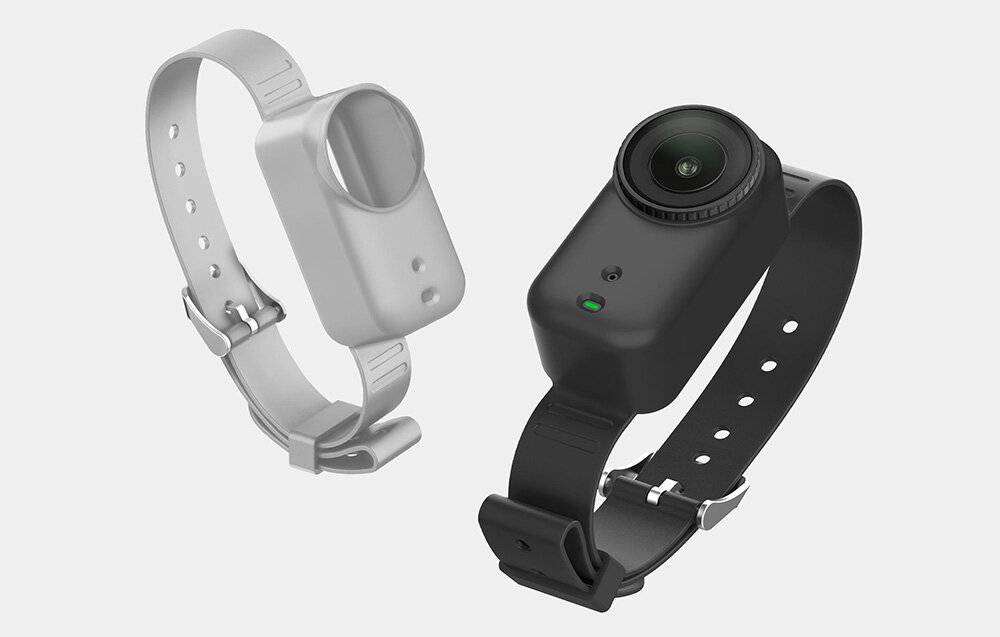 Silikonband / Haustierhalsband Puluz für DJI Osmo Nano (grau)