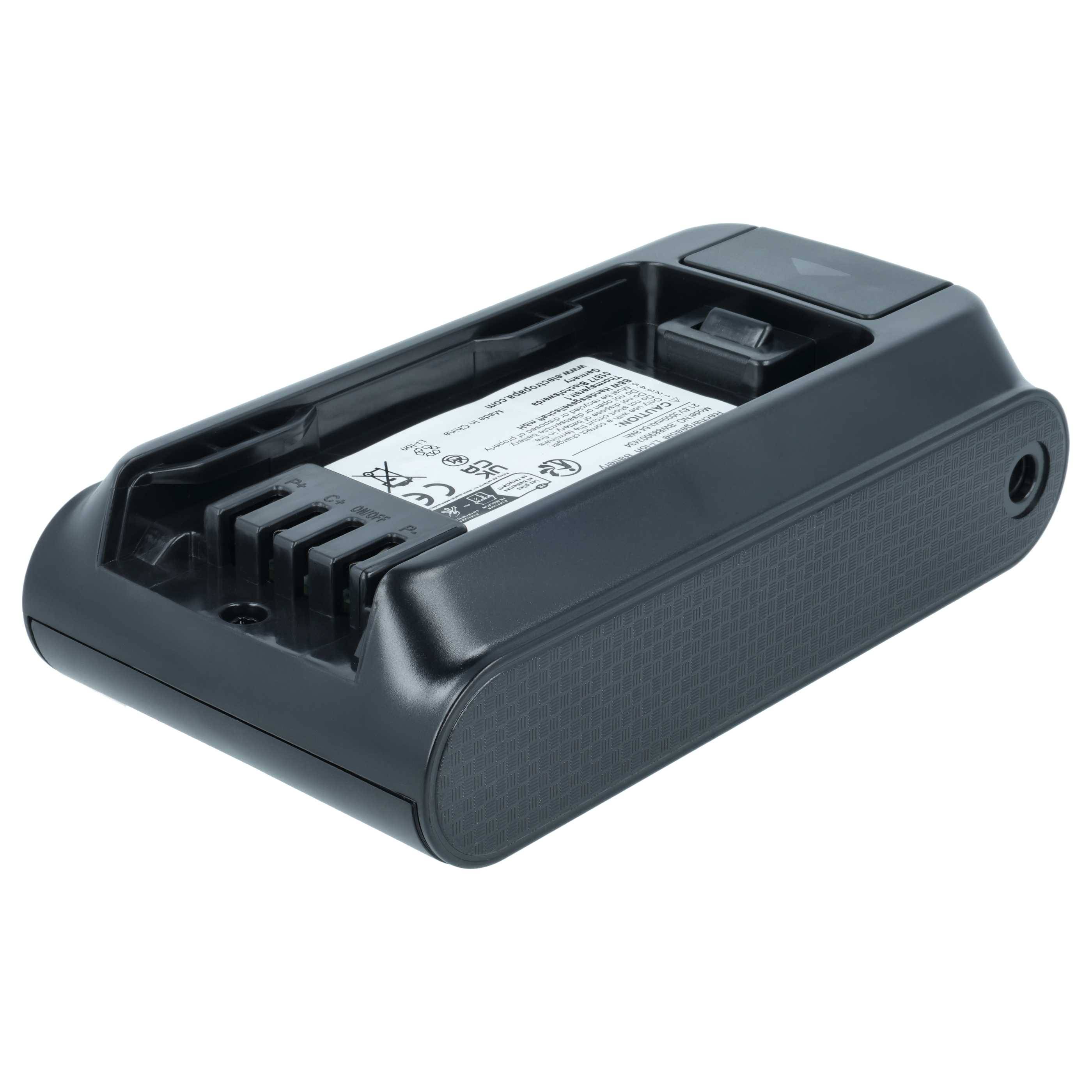 vhbw Akku kompatibel mit Shark IW3511, IW3120C, IW3611EU, IW3111C, IW3110C, PowerDetect, IW3615 Staubsauger Schwarz (3