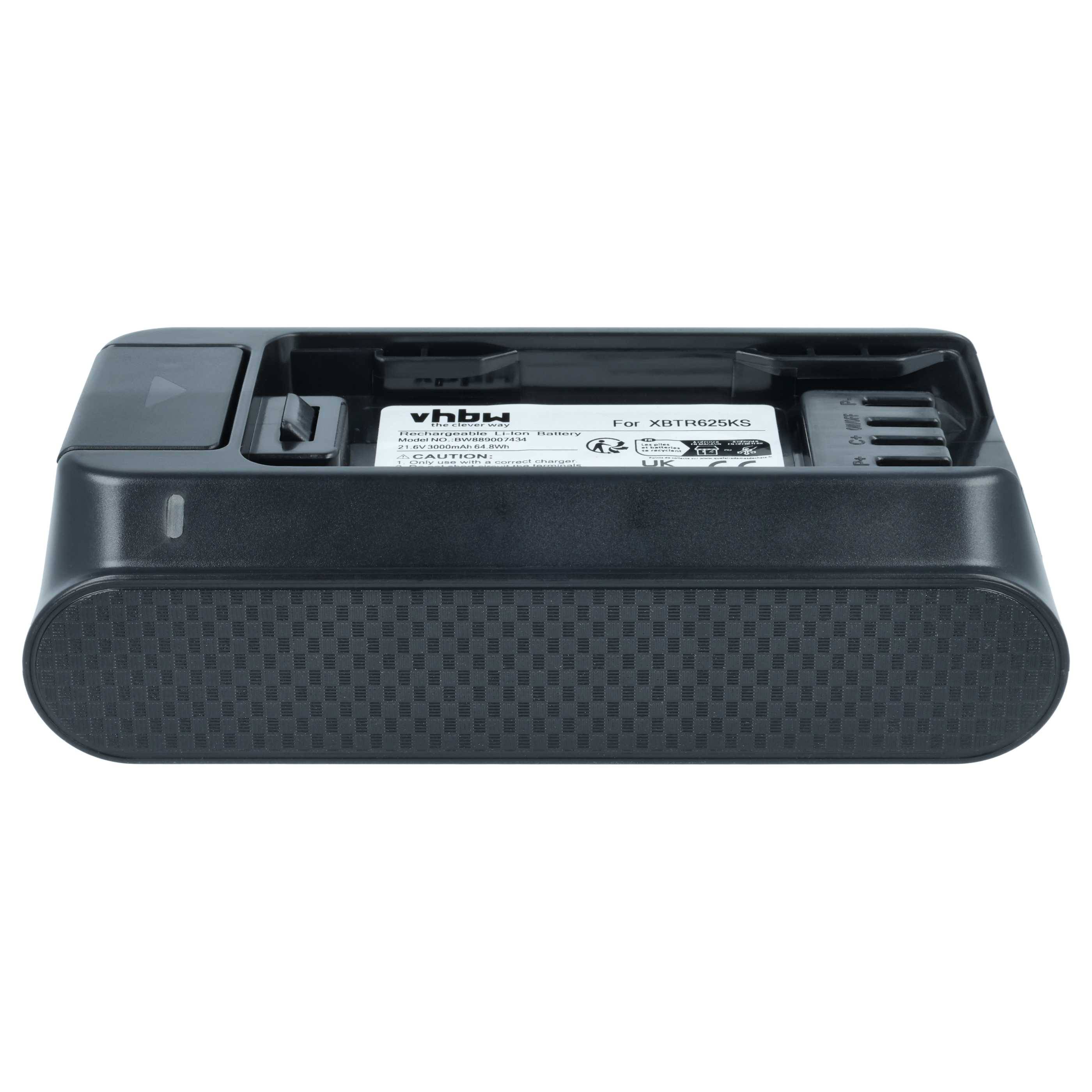 vhbw Akku Ersatz für Shark XBTR625KS für Staubsauger Schwarz (3 Ah, 21,6 V, Li-Ion)