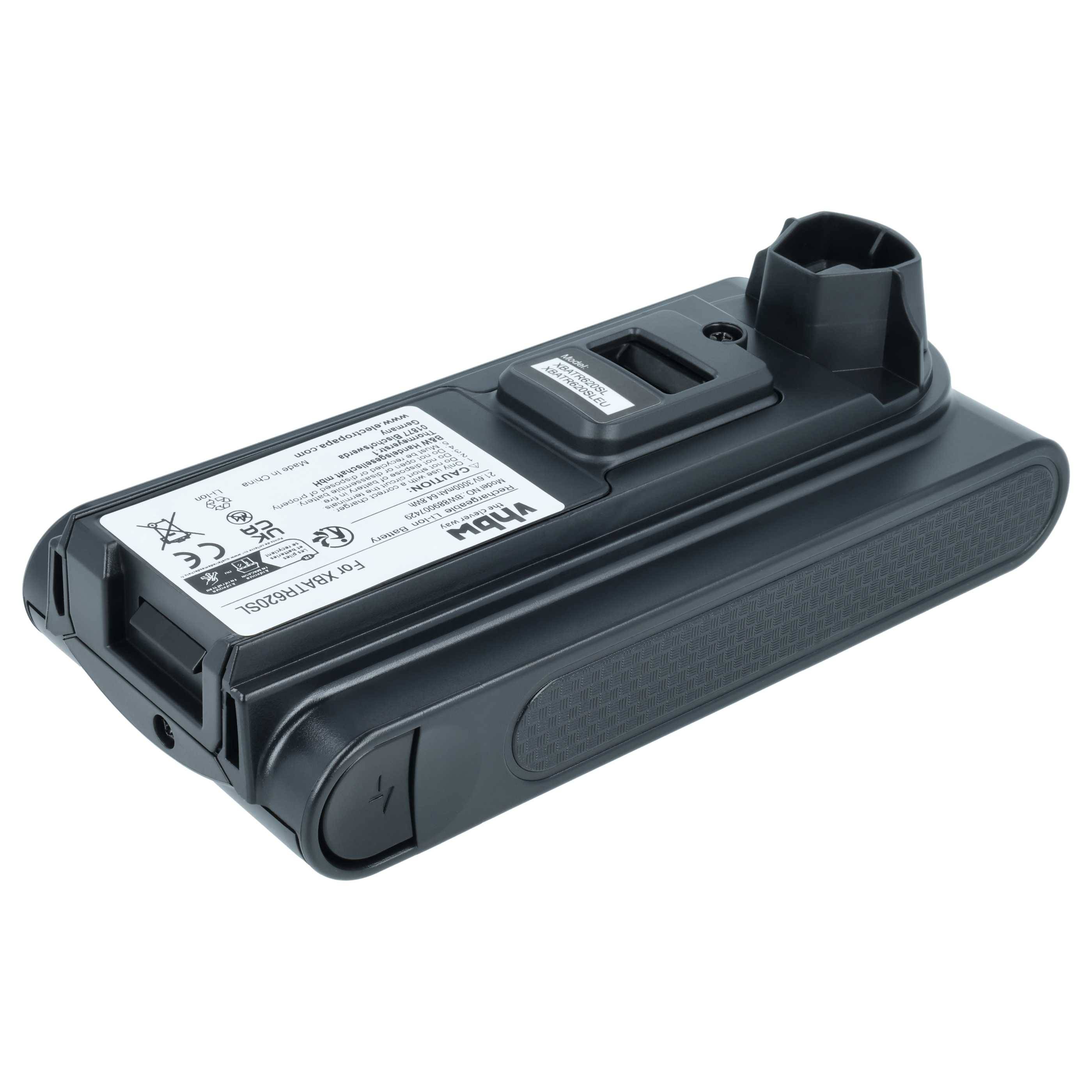 vhbw Akku Ersatz für Shark XBATR620SL | XBATR625SLEU, XBATR625SL für Staubsauger Schwarz (3000 mAh, 21,6 V, Li-Ion)