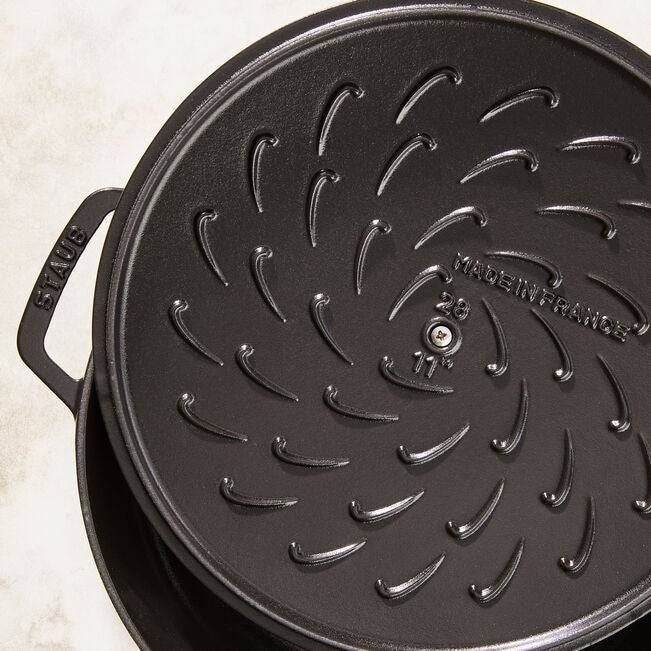 Zwilling STAUB BRAISERS, Rund, Schwenkpfanne, Schwarz, Emaille, -20 °C, 240 °C