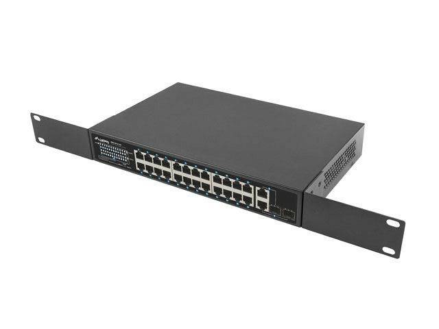 Lanberg RSFE-24P-2C-360 - Switch - unmanaged - 24 x 10/100 (PoE+)
