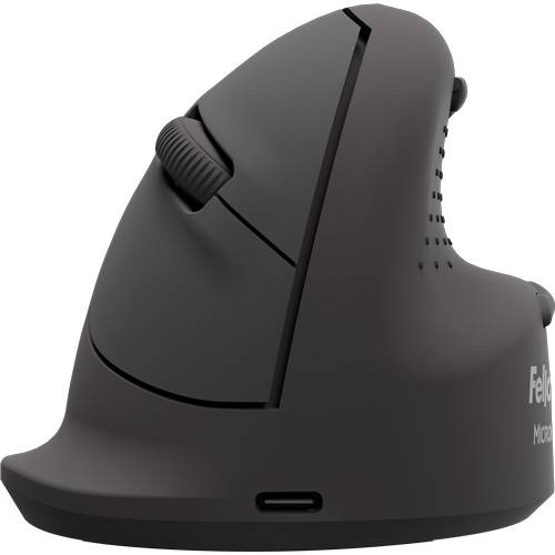 Fellowes Breyta Plus+ Vertikalmaus - Medium & für Linkshänder, Linkshändig, Vertikale Ausführung, Optisch, Bluetooth +