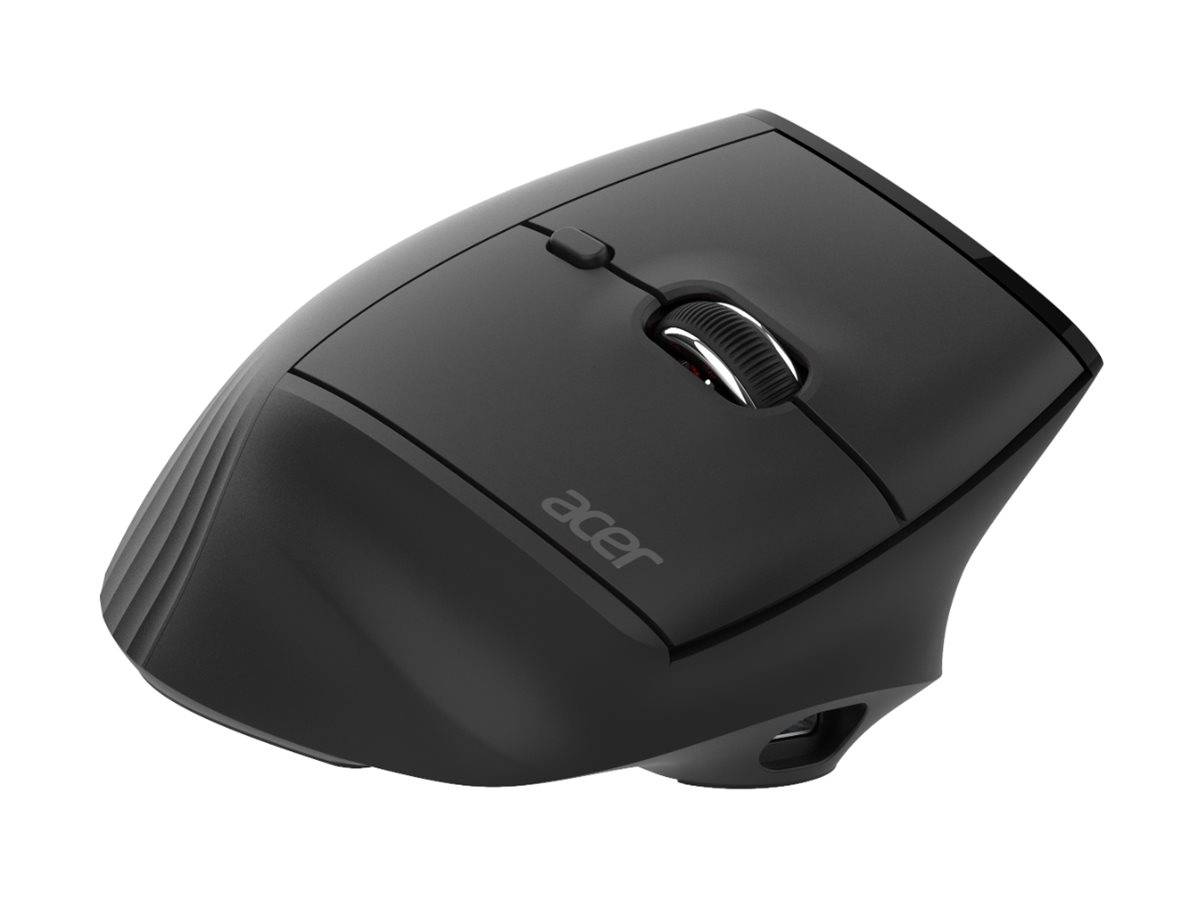 Acer Smart Fit - Maus - vertikal - ergonomisch - Laser - 10 Tasten - kabellos - 2.4 GHz, Bluetooth 5