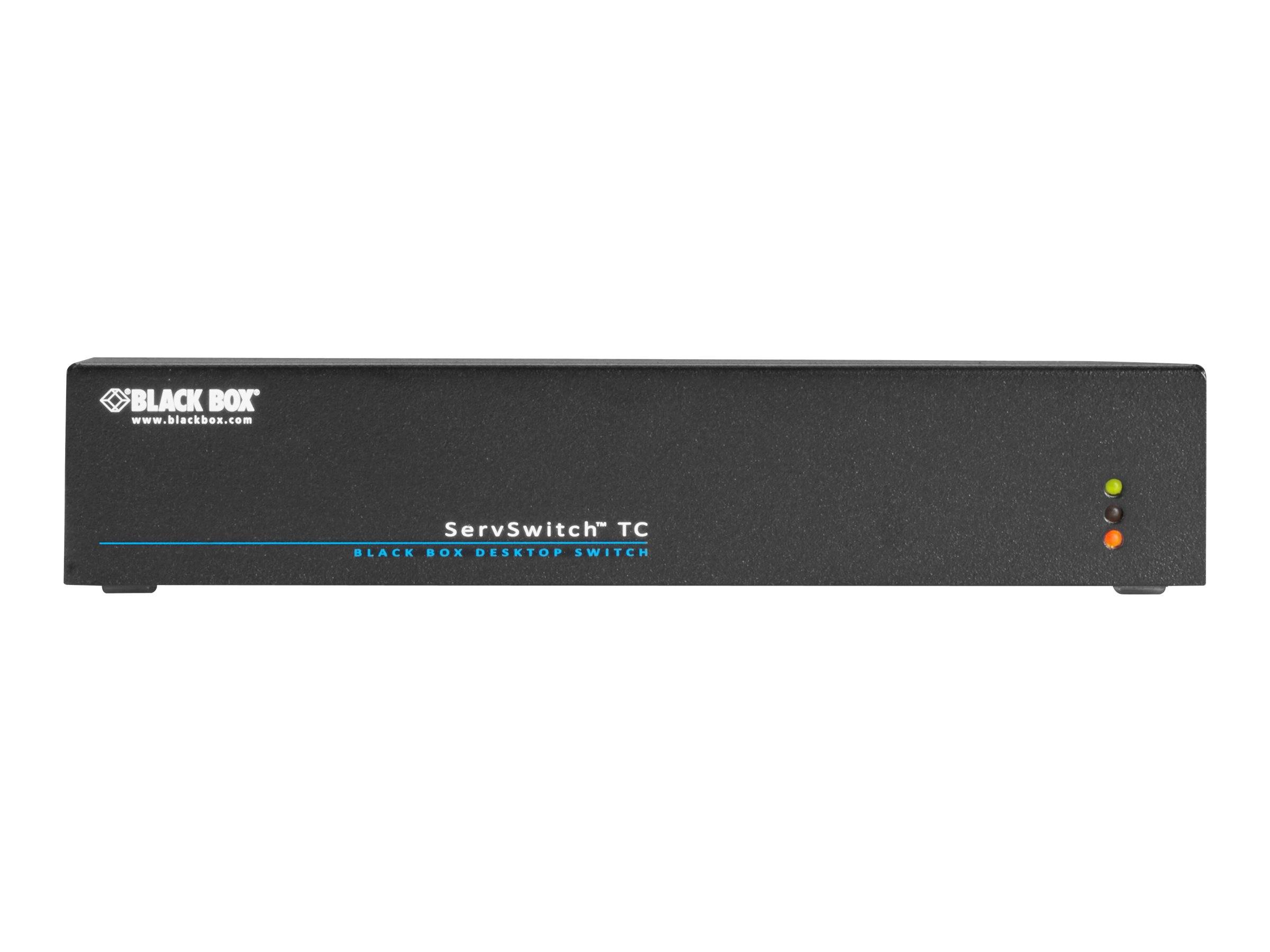 Black Box TC Series KM Desktop Switch, 4-Port, (2)