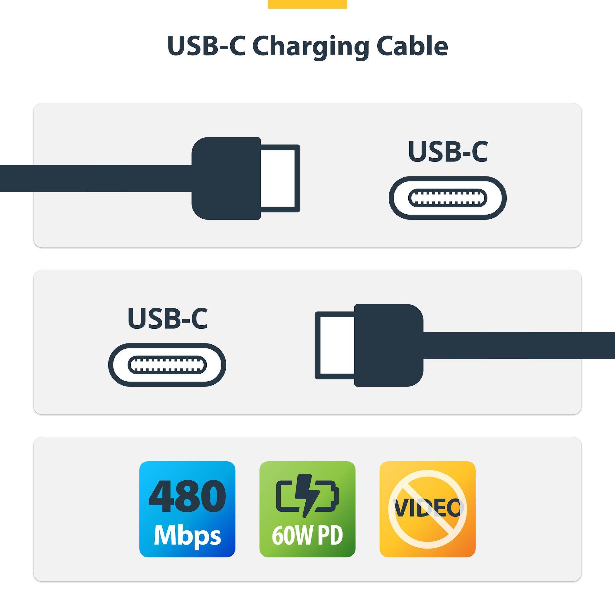 STARTECH 1m USB-C Ladekabel 2er-Pack Peripheriegeräte & Zubehör Kabel & Adapter - USB &