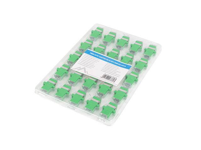 LANBERG Fiber Optic Adapter SM SC/APC SIMPLEX (25 Stück) Multimedia-Technik Lichtwellenleiterkab