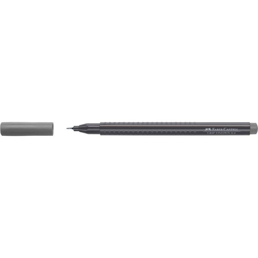 Faber-Castell 151672, Grau, Fein, Schwarz, Grau, Dreieck, Warm grey IV, Tinte auf Lebensmittelfarbstoffbasis