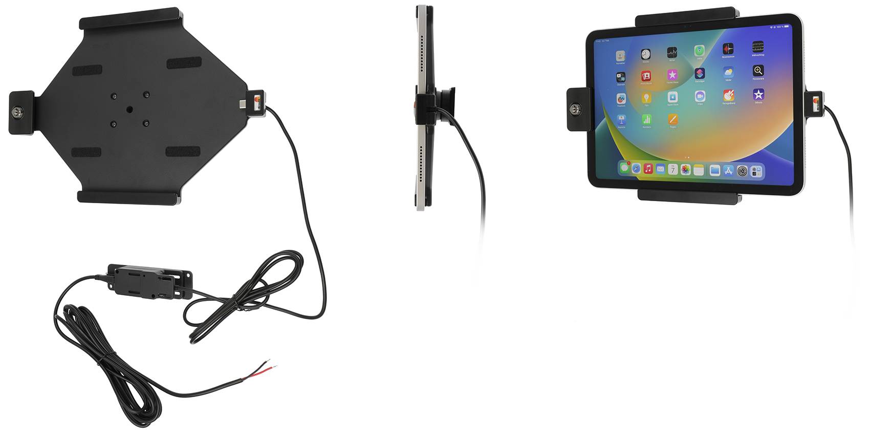 Brodit Halter aktiv iPad 10Gen Molex abschließbar - Schwarz