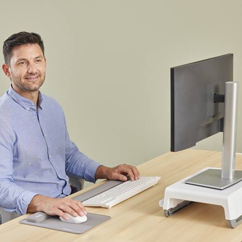 Fellowes Breyta, Silikon, Grau, EN ISO 9241-5, 60 mm, 180 mm, 17,5 mm