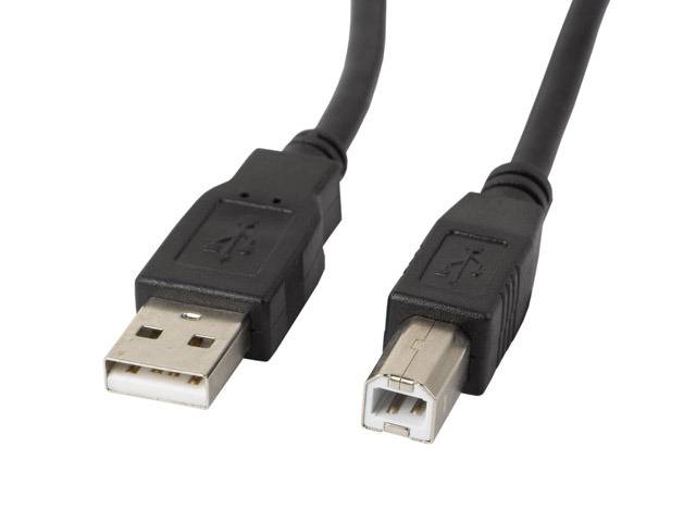 Lanberg CA-USBA-11CC-0010-BK, 1 m, USB A, USB B, USB 2.0, 0,48 Gbit/s, Schwarz