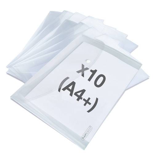 Dokumentenmappe A4+ transparent 10 Stück