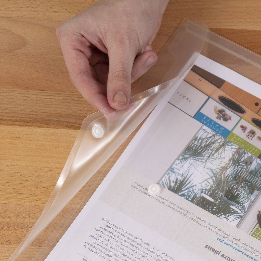 Dokumentenmappe A4+ transparent 10 Stück