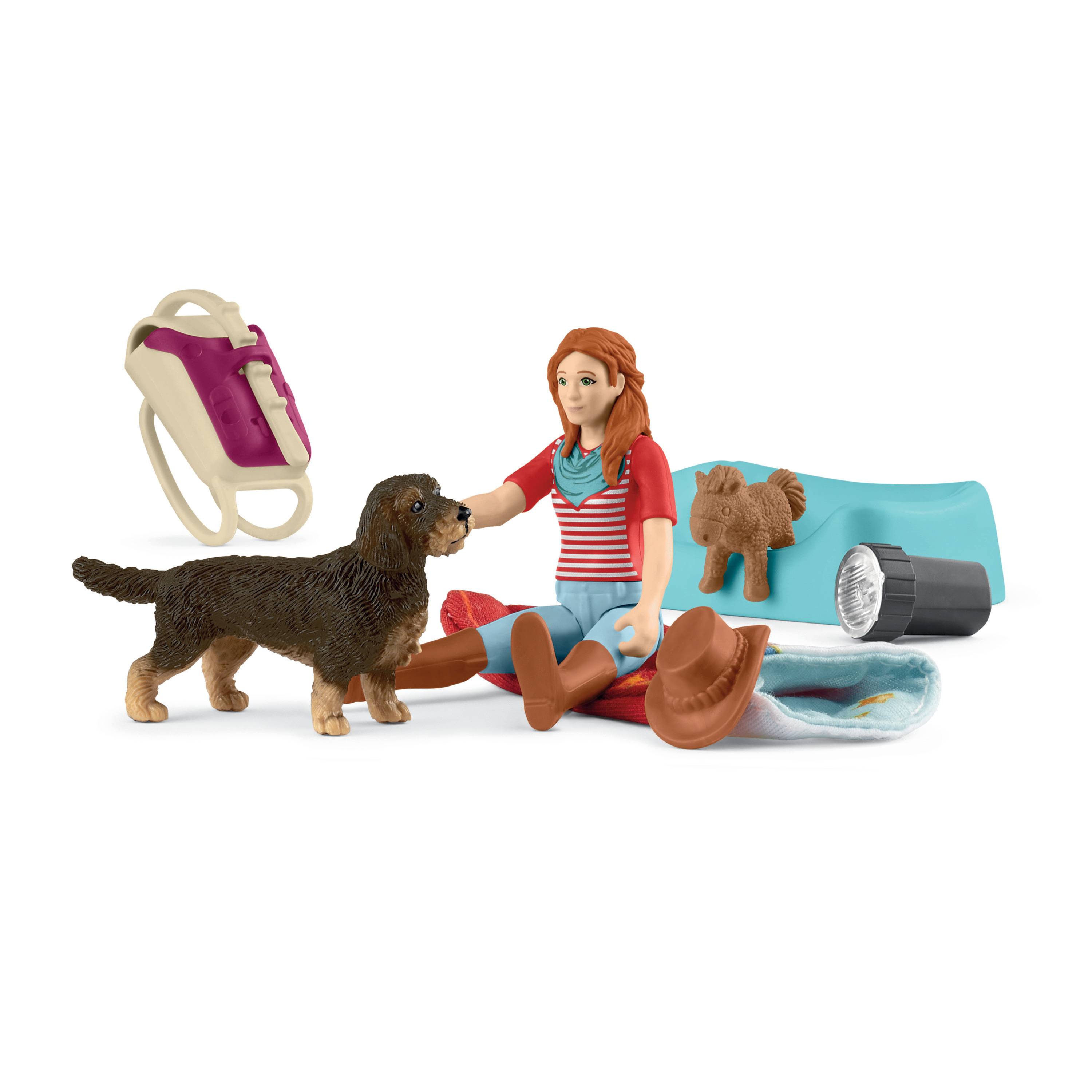 schleich HORSE CLUB Übernachtung mit Hannah, Tier, Horses, Pocket Sets, 5 Jahr(e), Mehrfarbig