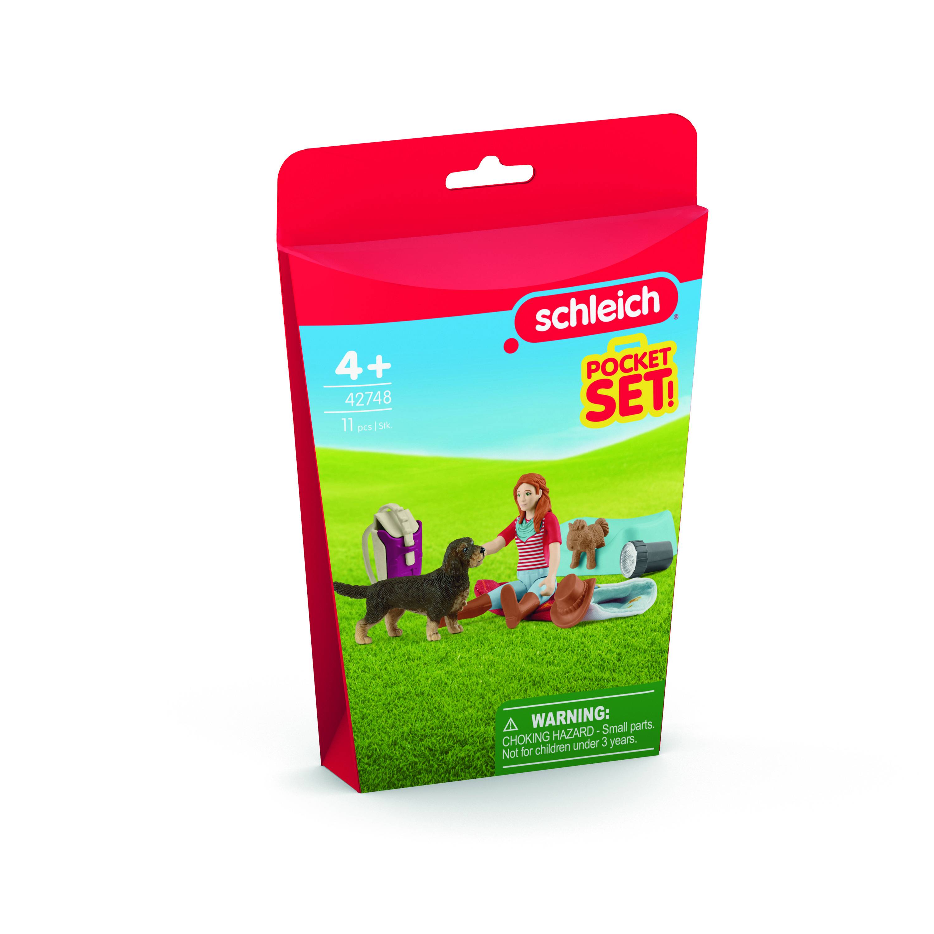 schleich HORSE CLUB Übernachtung mit Hannah, Tier, Horses, Pocket Sets, 5 Jahr(e), Mehrfarbig