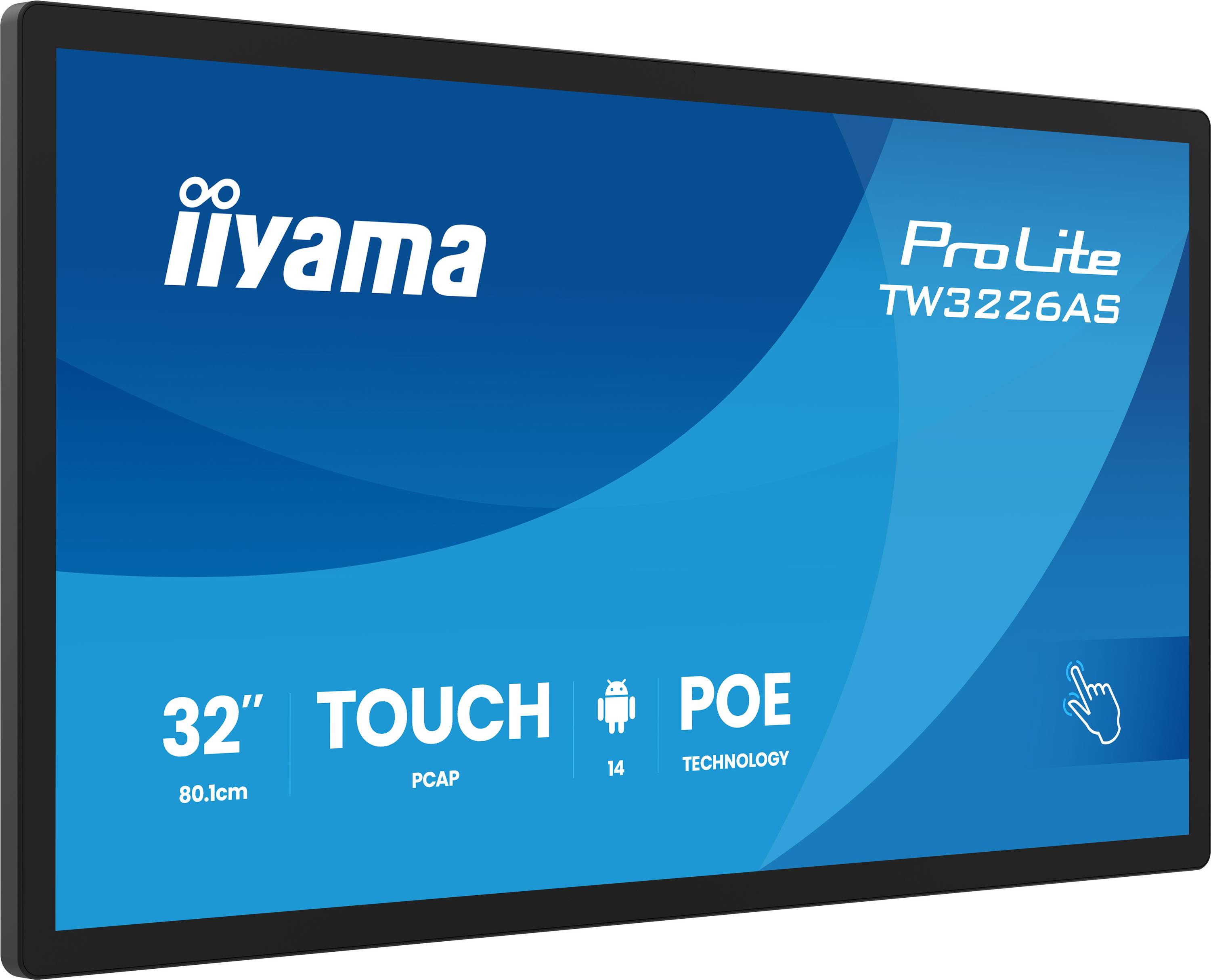 iiyama ProLite TW3226AS-B3P - Android-PC - Touchpanel-PC - 1 RK3576 - RAM 4 GB - SSD - eMMC 32 GB - Mali-G52 MC3 - 1GbE,