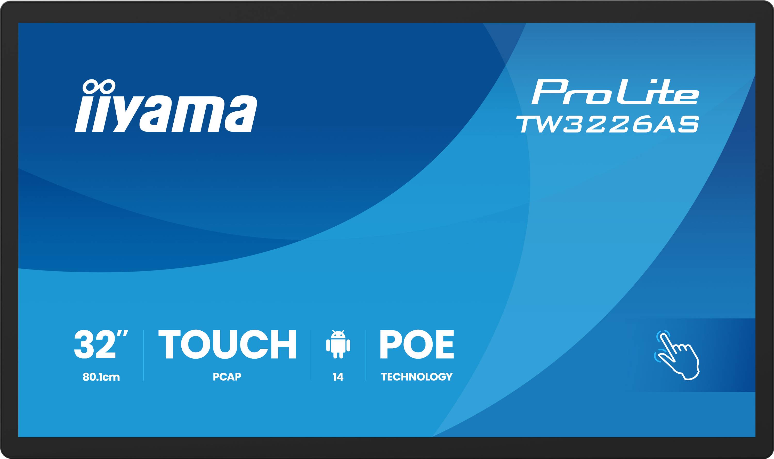 iiyama ProLite TW3226AS-B3P - Android-PC - Touchpanel-PC - 1 RK3576 - RAM 4 GB - SSD - eMMC 32 GB - Mali-G52 MC3 - 1GbE,