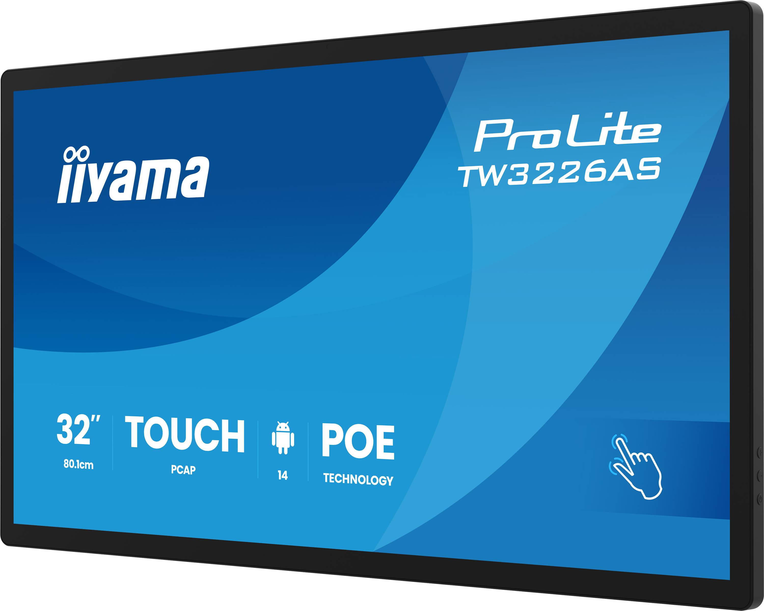 iiyama ProLite TW3226AS-B3P - Android-PC - Touchpanel-PC - 1 RK3576 - RAM 4 GB - SSD - eMMC 32 GB - Mali-G52 MC3 - 1GbE,
