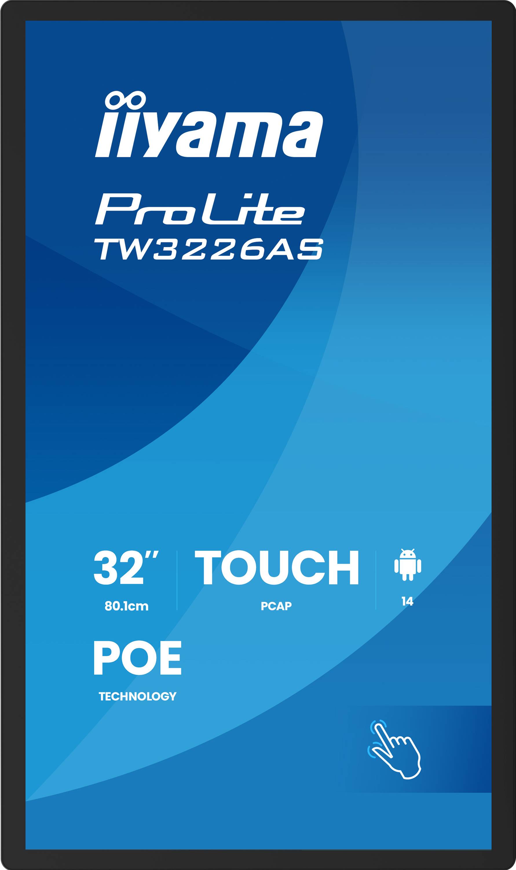 iiyama ProLite TW3226AS-B3P - Android-PC - Touchpanel-PC - 1 RK3576 - RAM 4 GB - SSD - eMMC 32 GB - Mali-G52 MC3 - 1GbE,