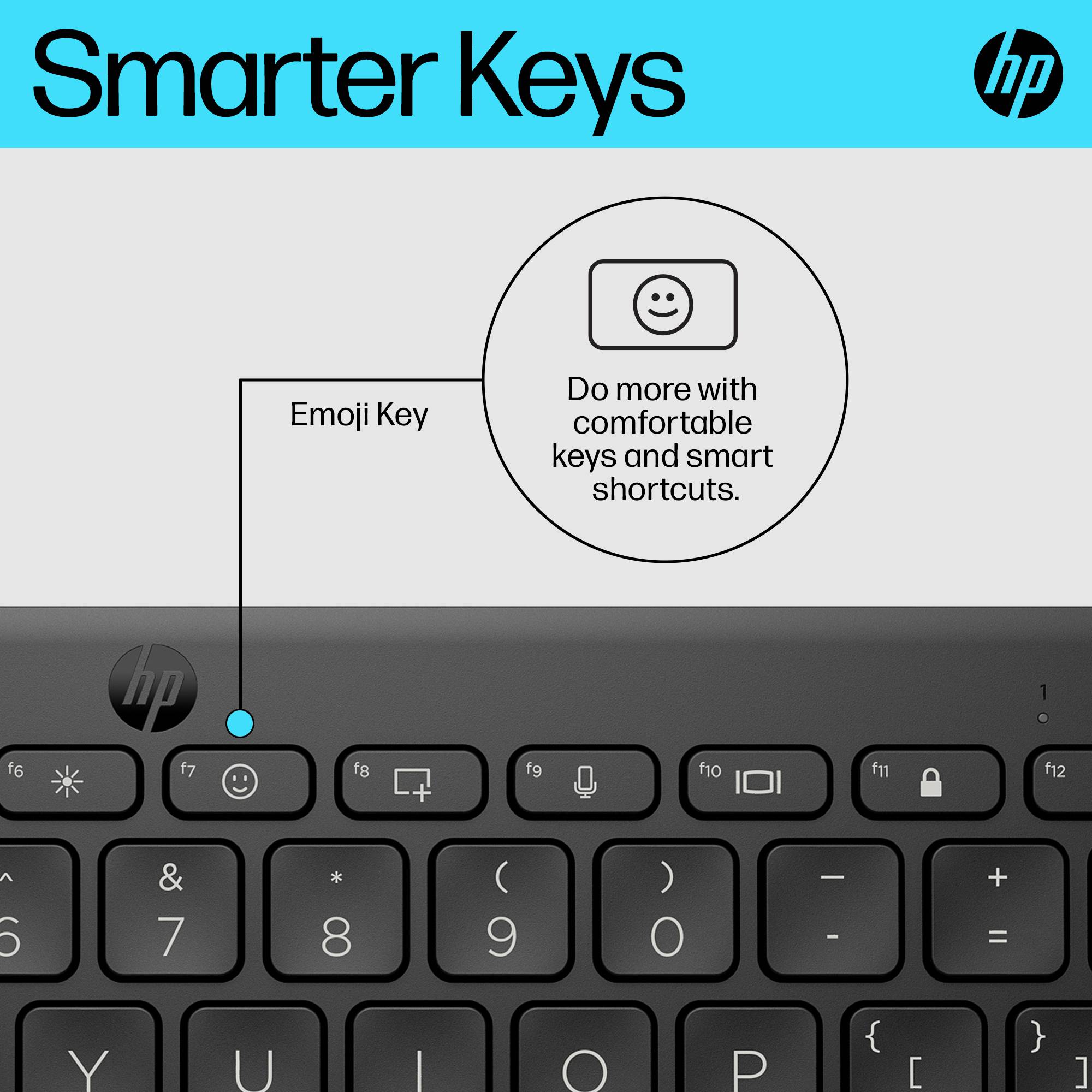 HP 350 BLK Compact Multi-Devic - Tastatur - Bluetooth - TL: Italienisch, QWERTY