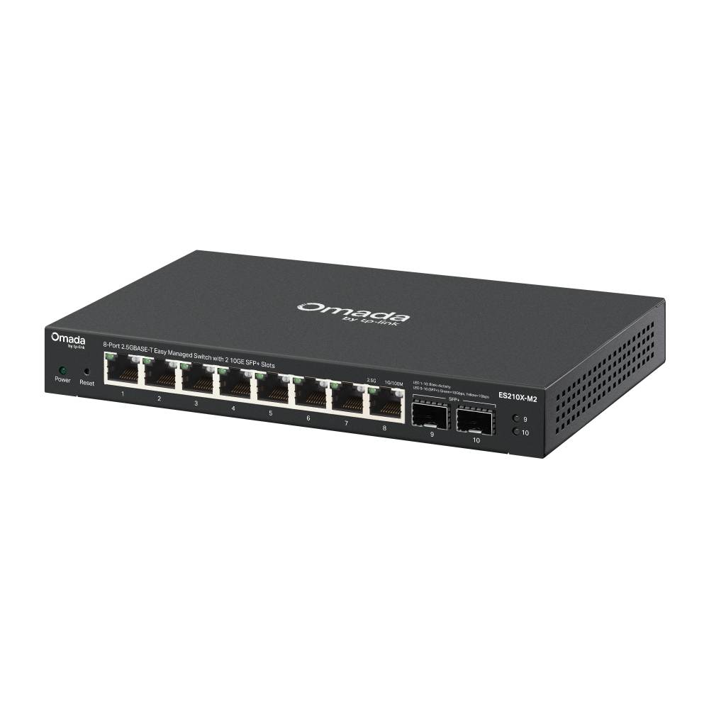 TP-LINK Omada 2.5G Easy Managed Switch 80 Gbps 8-Port Power over Ethernet RJ-45 Rack-Modul