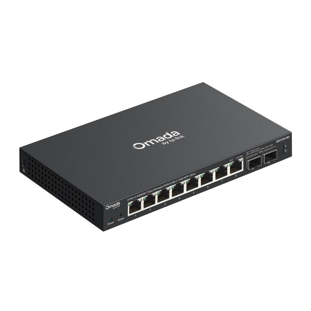 TP-LINK Omada 2.5G Easy Managed Switch 80 Gbps 8-Port Power over Ethernet RJ-45 Rack-Modul