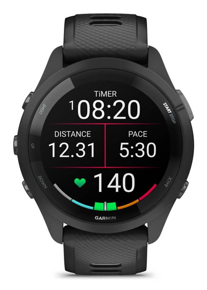 Garmin Forerunner 265, 3,3 cm (1.3"), AMOLED, Touchscreen, 8 GB, GPS, 47 g
