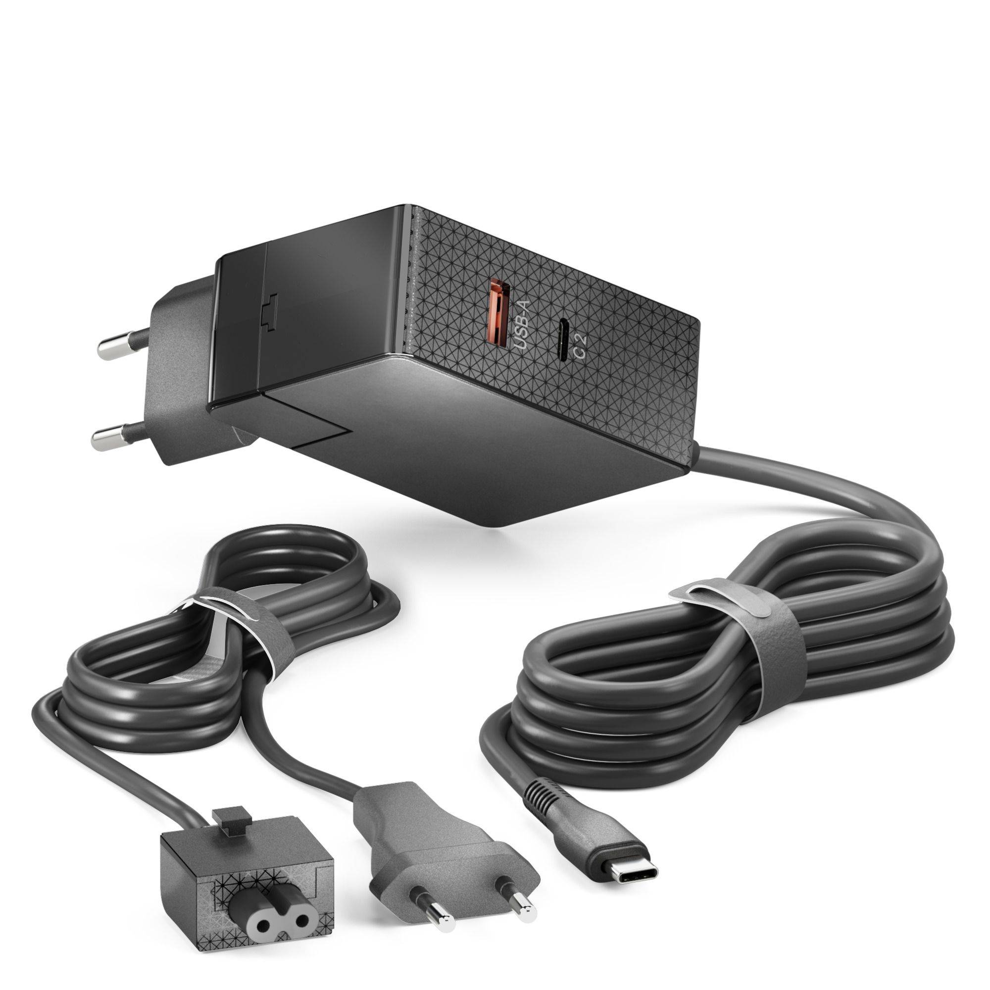 Vuelogic USB-C/USB-A GaN VL-PSU110 Ladegerät 3Port 100W PD schwarz Unterhaltungselektr. Zubehör
