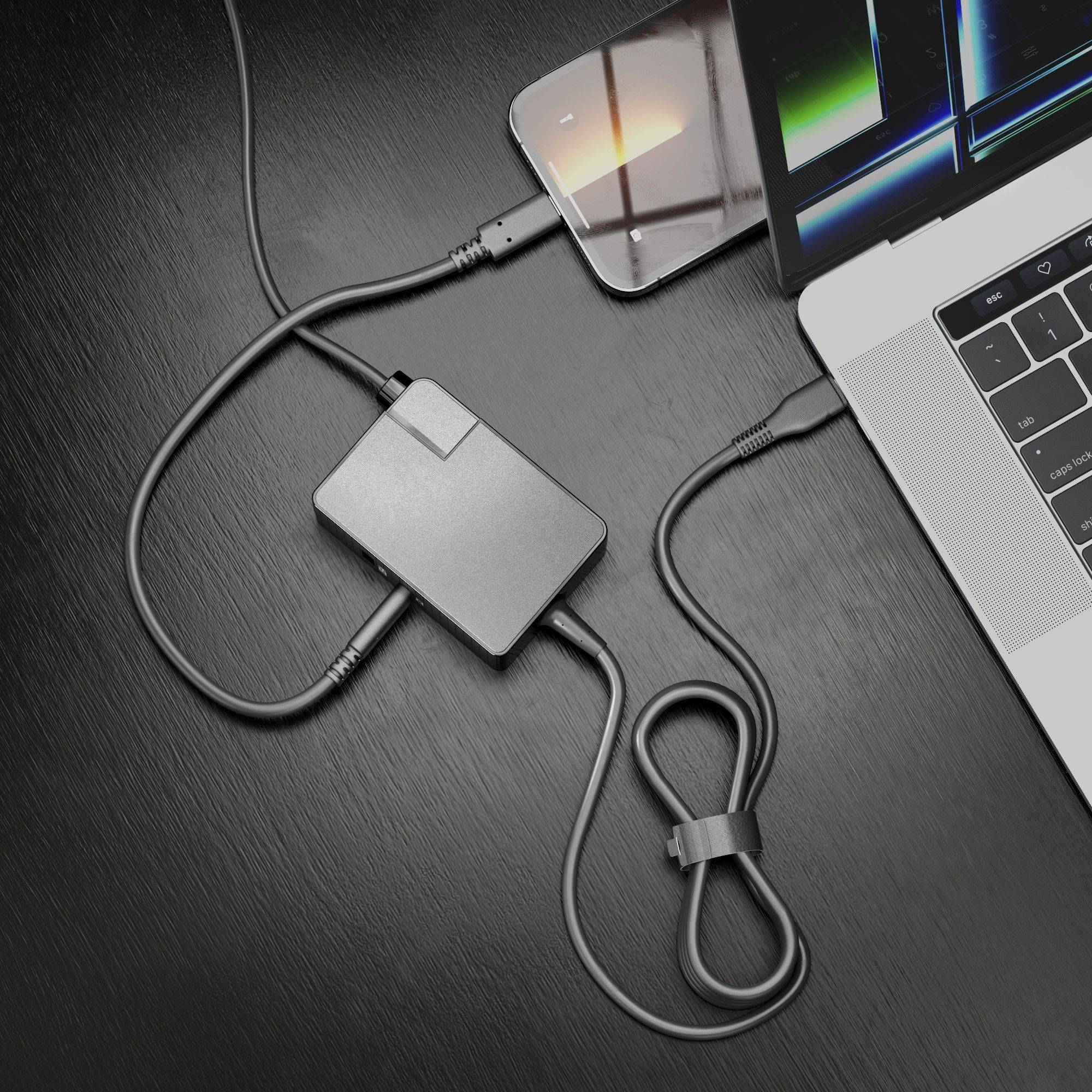 Vuelogic USB-C/USB-A GaN VL-PSU110 Ladegerät 3Port 100W PD schwarz Unterhaltungselektr. Zubehör