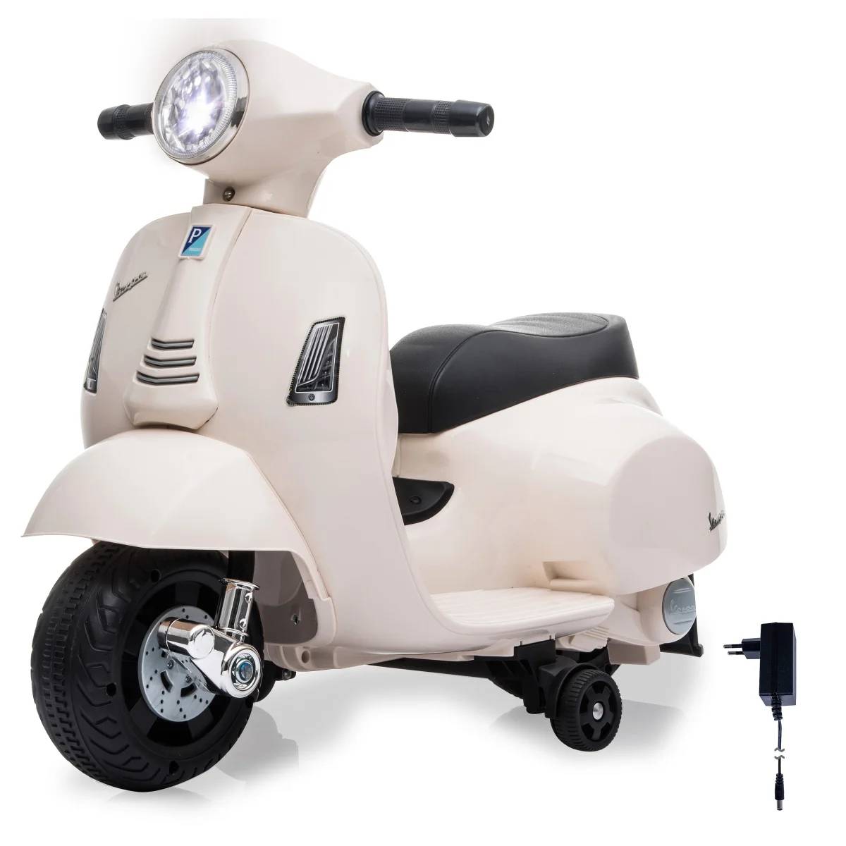 JAMARA Ride-on Vespa Mini, 1,6 Jahr(e), 4 Rad/Räder, Schwarz, Weiß, Batterien erforderlich