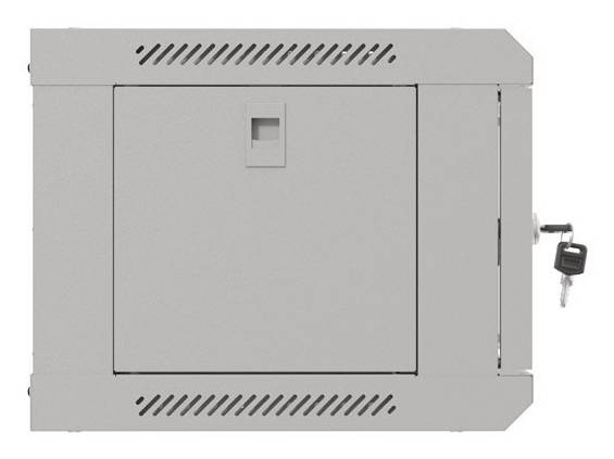 Lanberg WF03-5304-10S, Wandmontiertes Regal, 4U, 60 kg, Sperrschloss, Ablageschienen, 9,6 kg