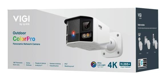 TP-LINK InSight S385DPS, IP-Sicherheitskamera, Draußen, Kabelgebunden, 76 m, 120 dB, Wand