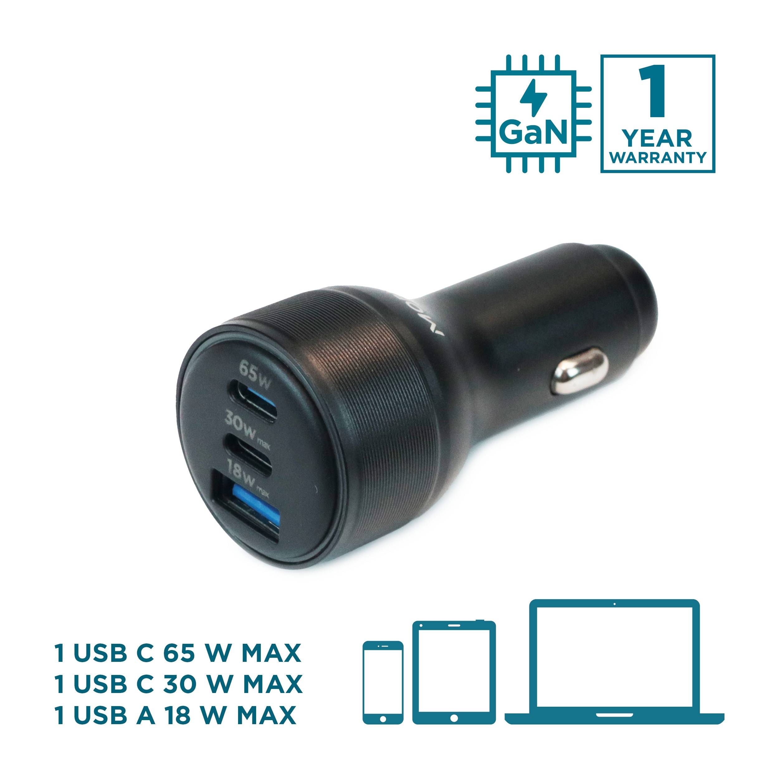 Mobilis Energia Charger 95W Car 2 USB-C 1 USB-A SB Multimedia-Technik Notebookzubehör