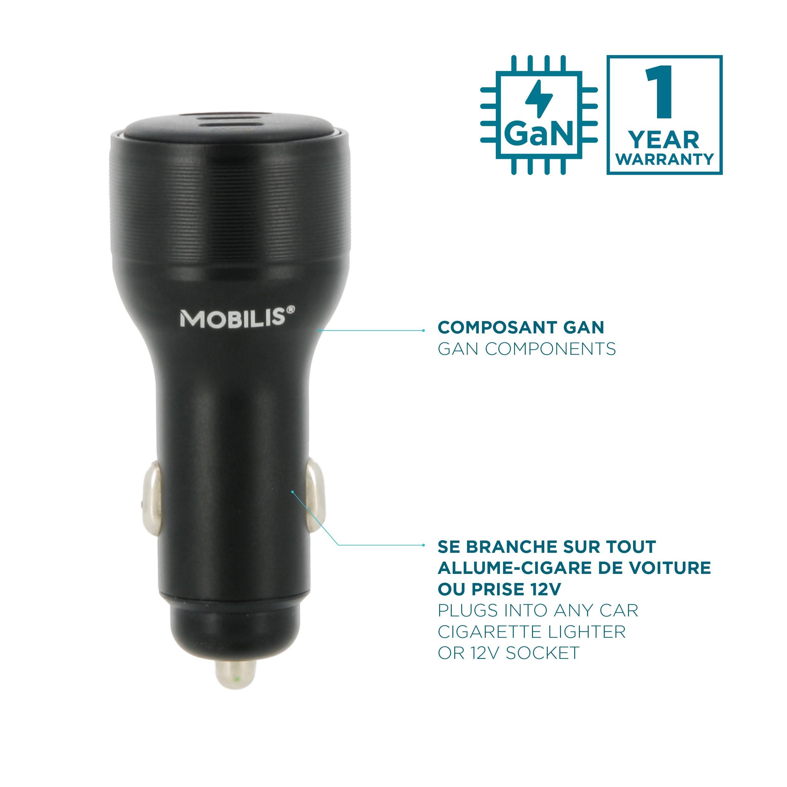 Mobilis Energia Charger 95W Car 2 USB-C 1 USB-A SB Multimedia-Technik Notebookzubehör