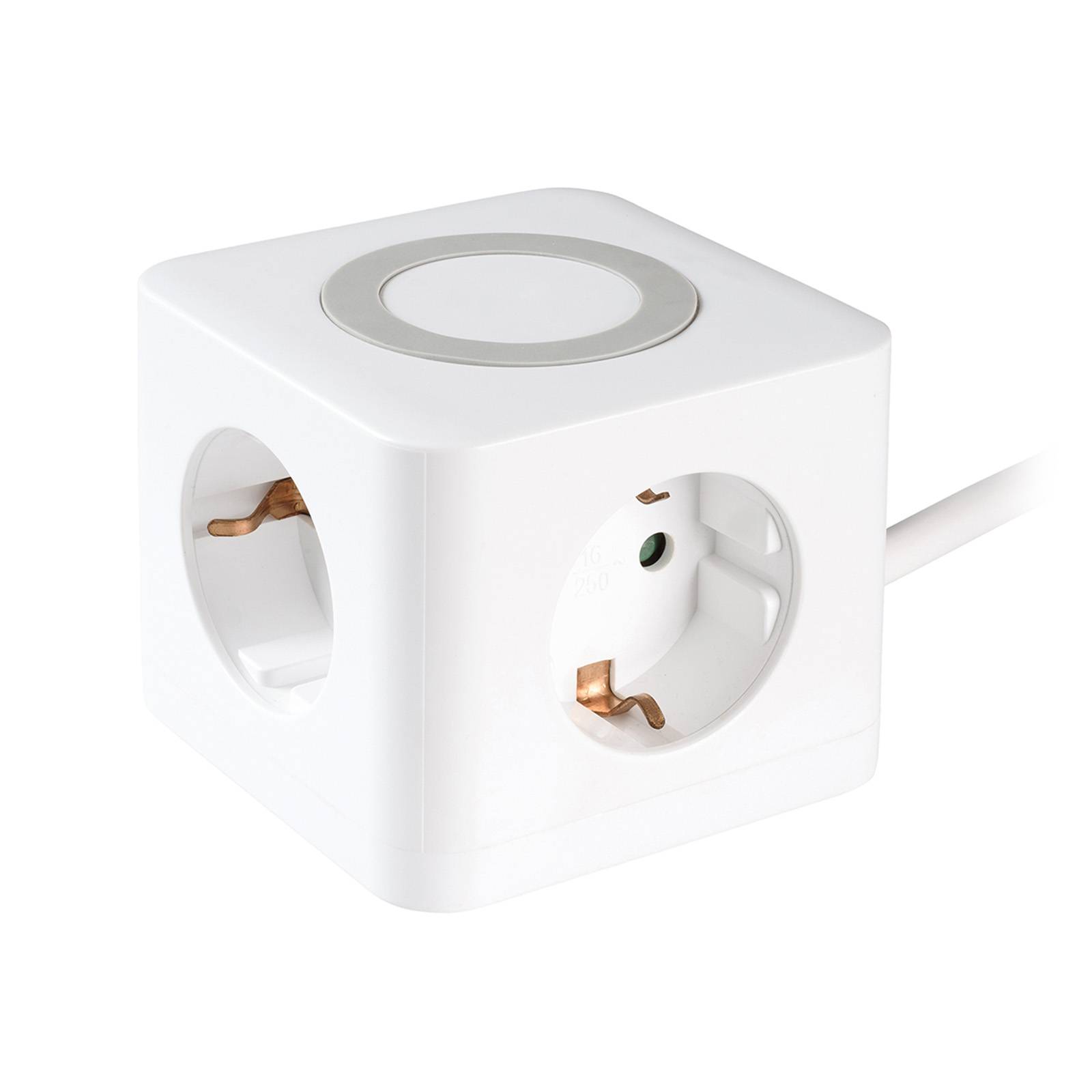 3-fach Steckdosenwürfel Kunststoffgehäuse Kabellänge 2 USB-Anschlüsse - Zubehör