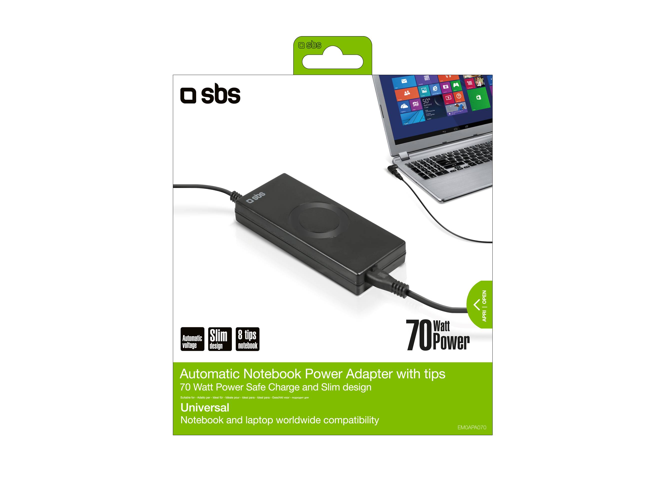 SBS Power EM0APA070 - Netzteil - Wechselstrom