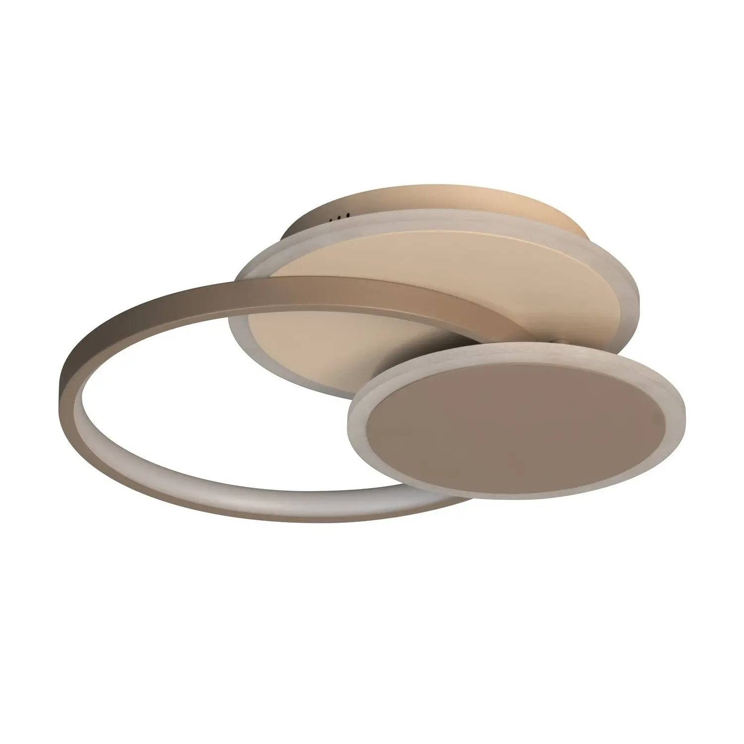 Fischer & Honsel Deckenleuchte Lampe Led Fernbedienung Tomo Sand Beige 40 Cm Cct