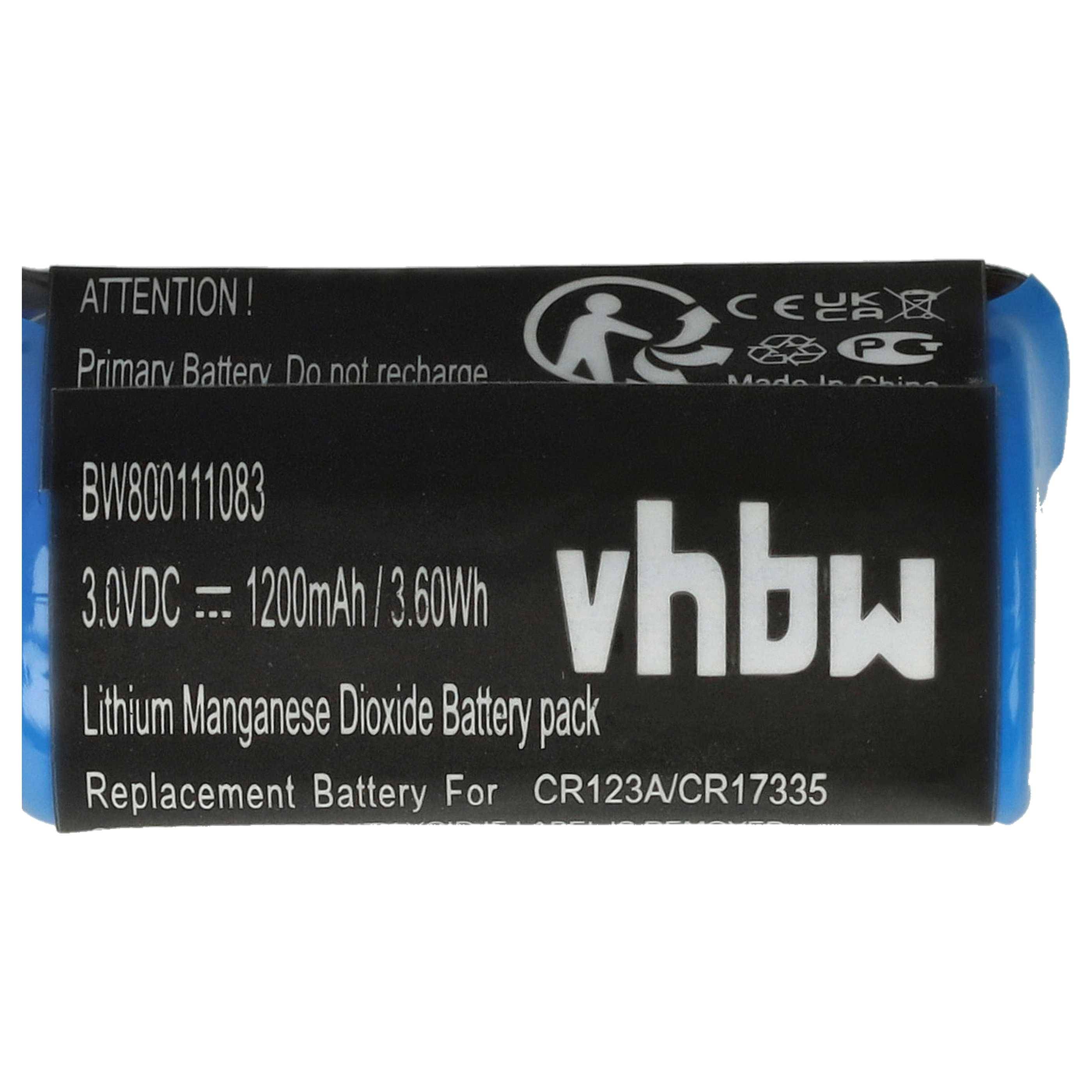 vhbw 5x Batterie kompatibel mit Fanuc Server Unit 90-10 CNC System Amplifier Industrieroboter (1200 mAh, 3 V, Li-MnO2)