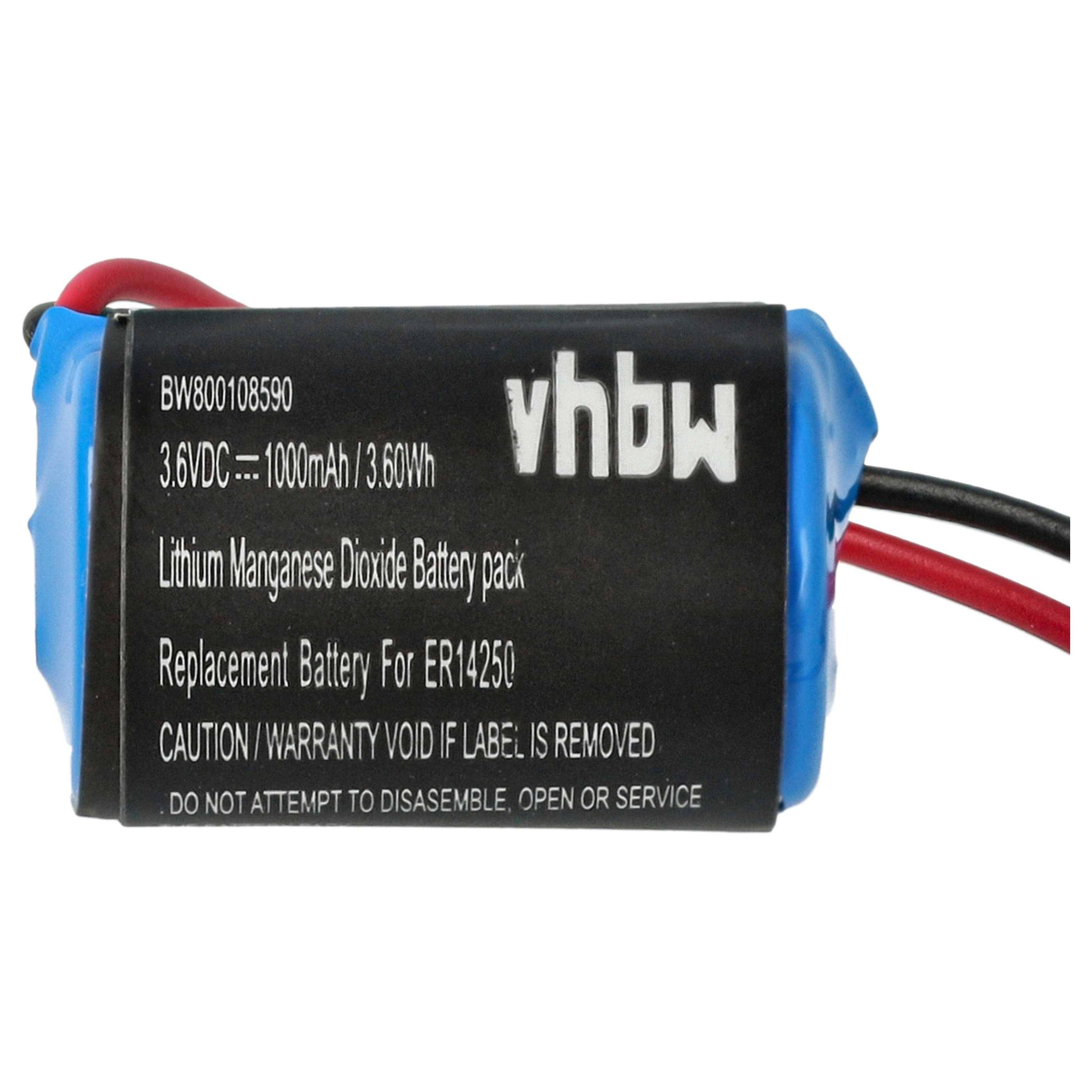 vhbw 5x Akku Ersatz für Omron CPM2A-BAT01 für PLC Programmable Logic Controller (1000 mAh, 3,6 V, Li-Ion)