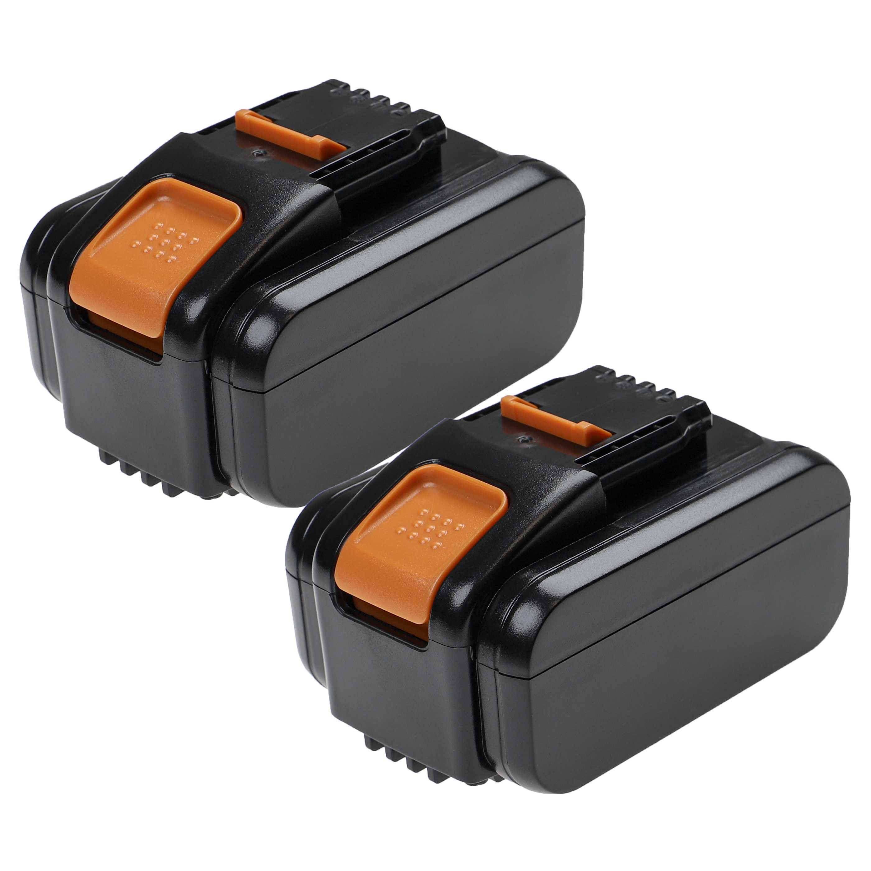 EXTENSILO 2x Akku kompatibel mit Worx Landroid M700 2019 | M500 WR141E, M500 Plus, M700, M700 2.0 2022 Werkzeug (5000