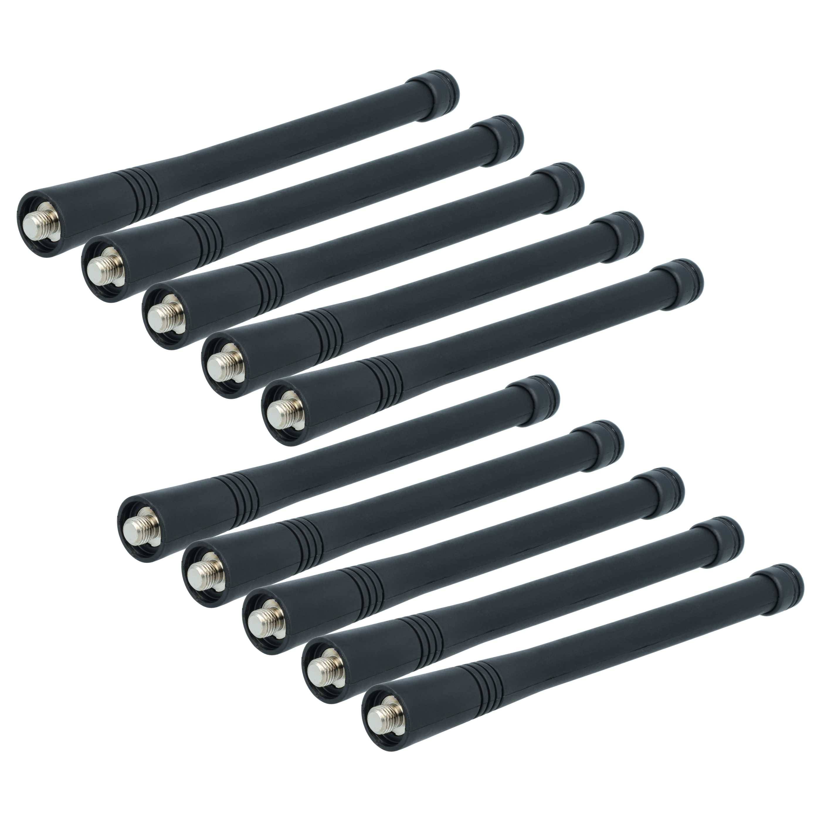 vhbw 10x Antenne kompatibel mit Motorola PRO5150, P50, P200, PR400, PRO3150, P1225, PR860, PRO2150, PRO1150, P210