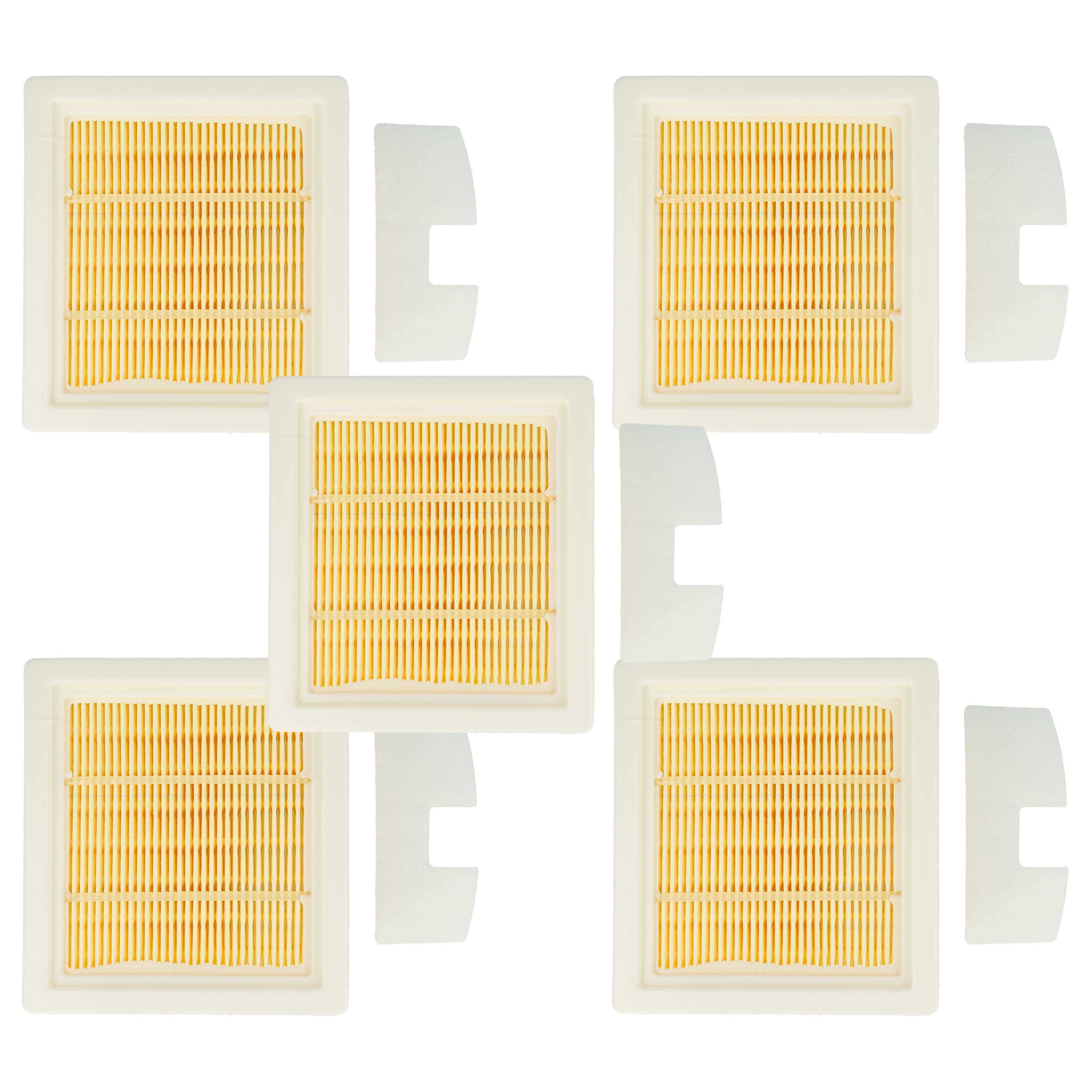 vhbw 5x HEPA-Filter, 5x Vorfilter Ersatz für Fox 6924498208110 für Staubsauger