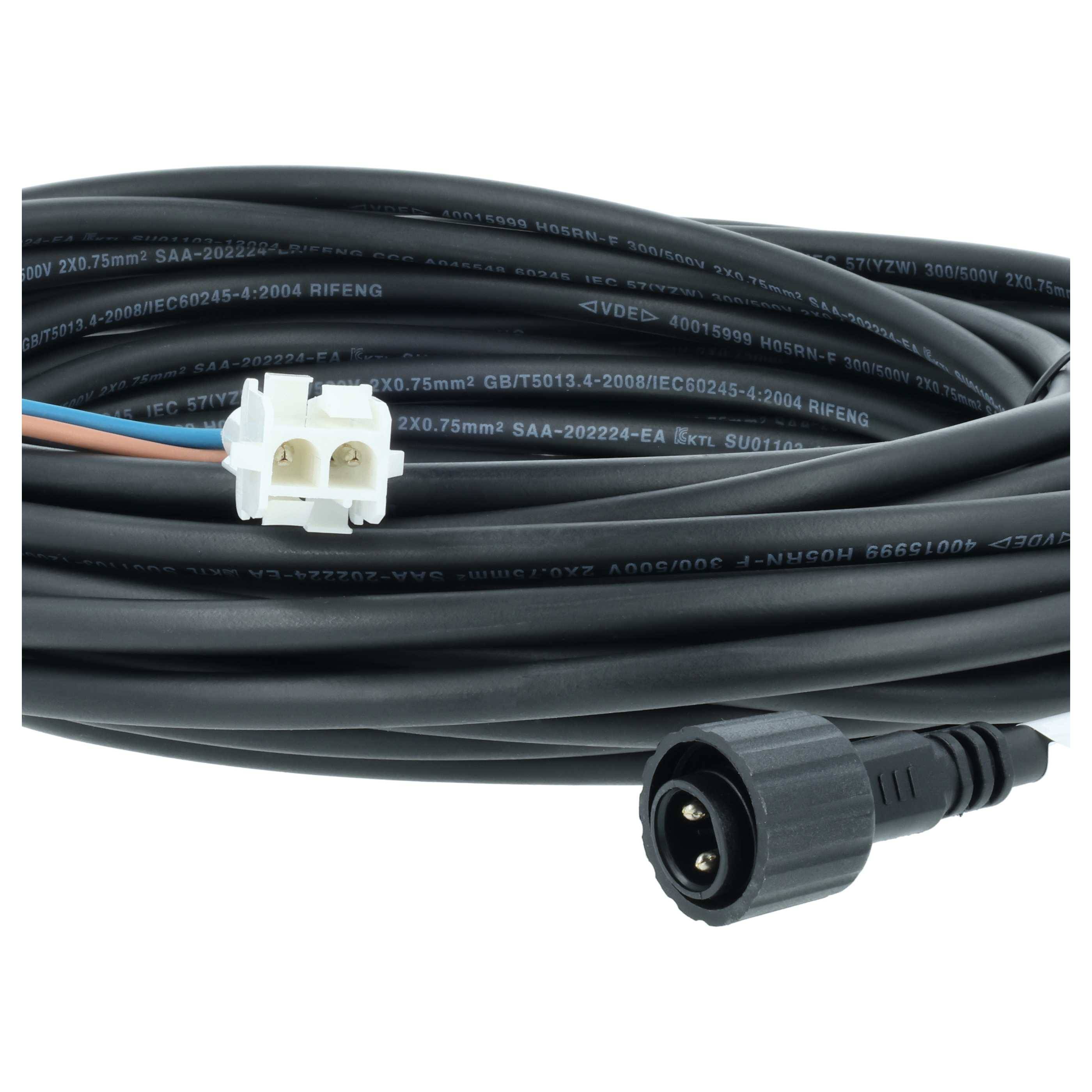 vhbw Anschlusskabel kompatibel mit AL-KO Robolinho 700 I, 800 W, 700 W, Gudenaa 1000 W, 700 E Solo Mähroboter -