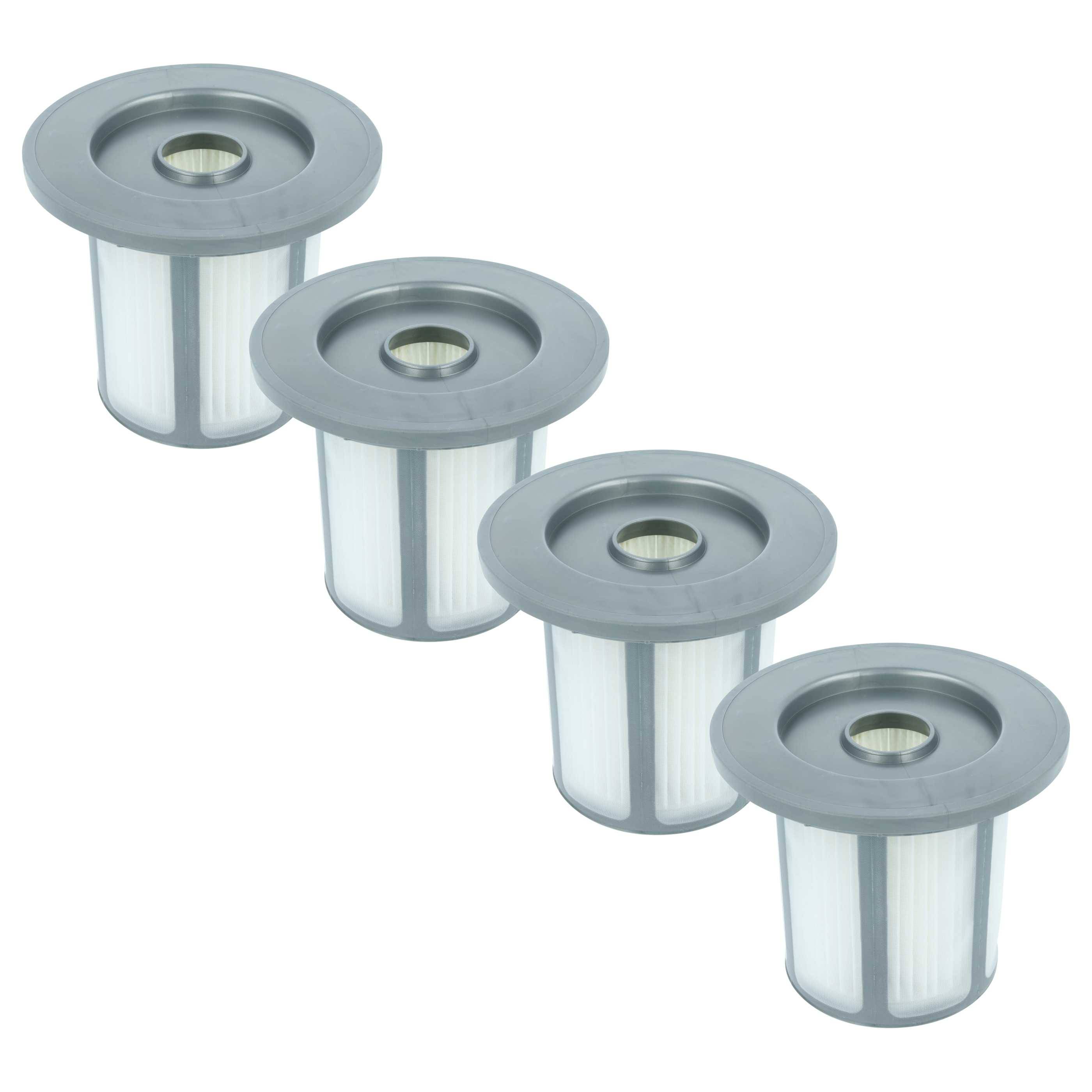 vhbw 4x Faltenfilter Ersatz für Bosch 12033215 für Staubsauger - Patronenfilter Grau Weiß