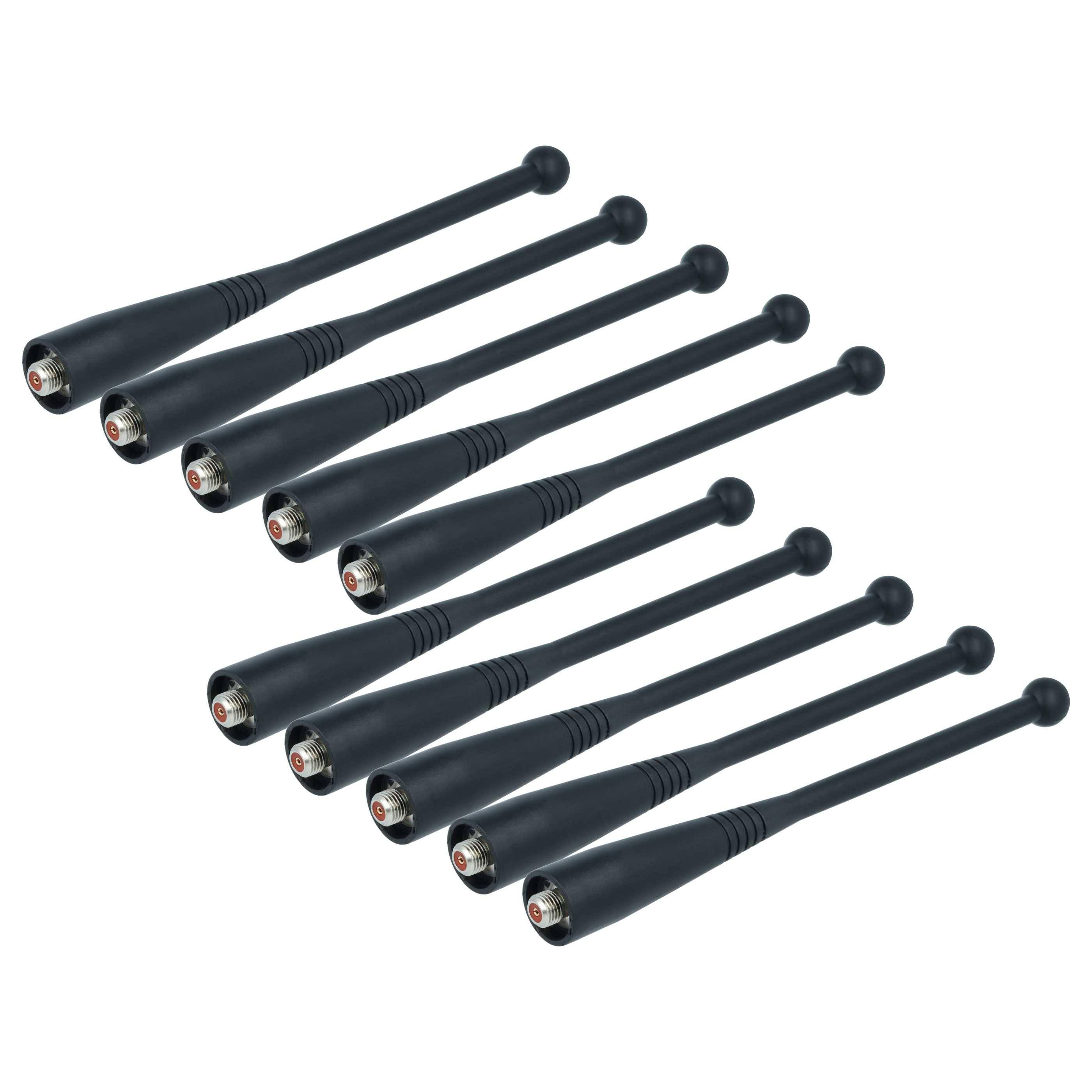 vhbw 10x Antenne kompatibel mit Motorola XTS1500, GP388R, XTS3000, JT1000, XTS2500, XTS3500, GP344R, GP366R, HT1100