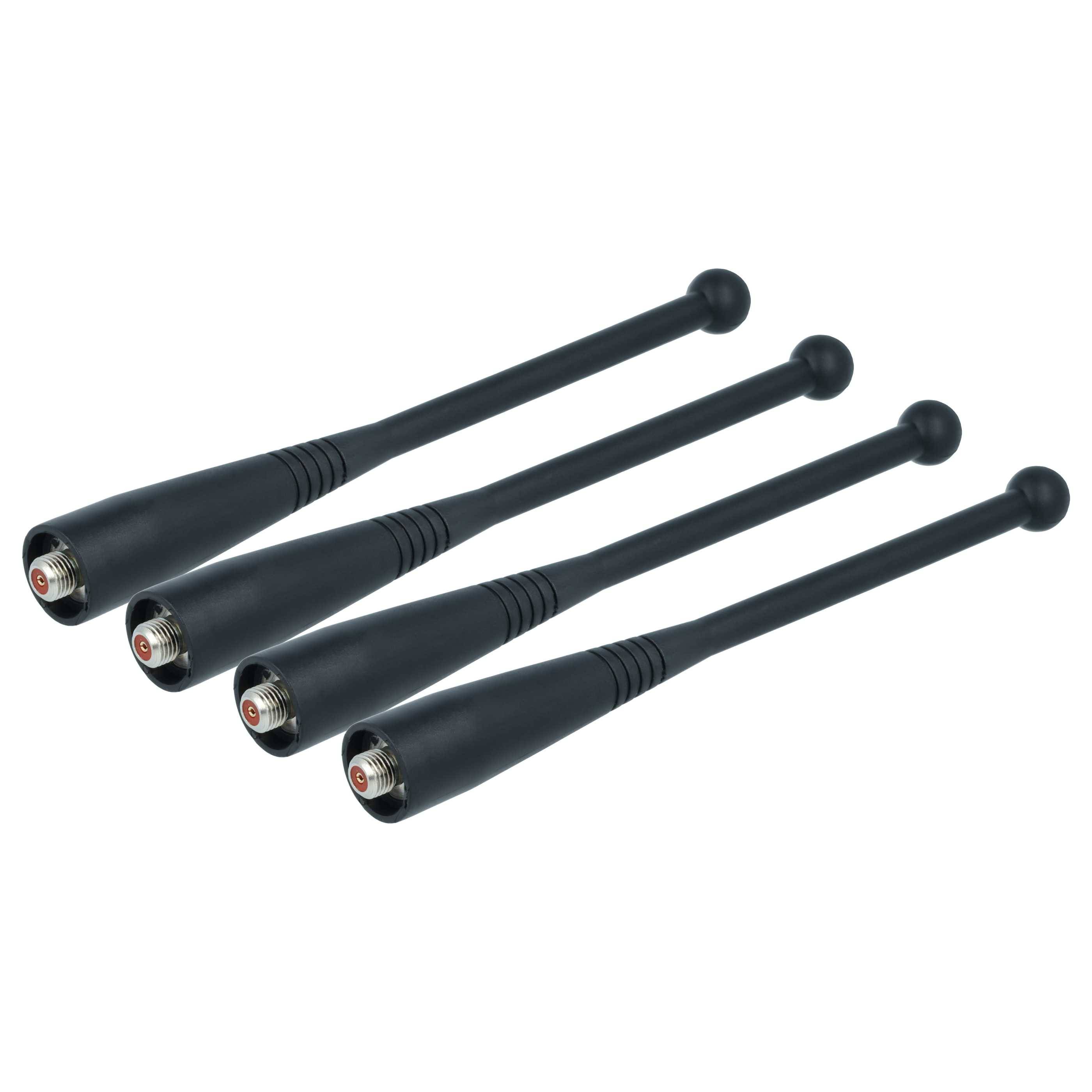 vhbw 4x Antenne Ersatz für Motorola NAD6568, 8505644V03 für Funkgerät - 13,5 cm Schwarz
